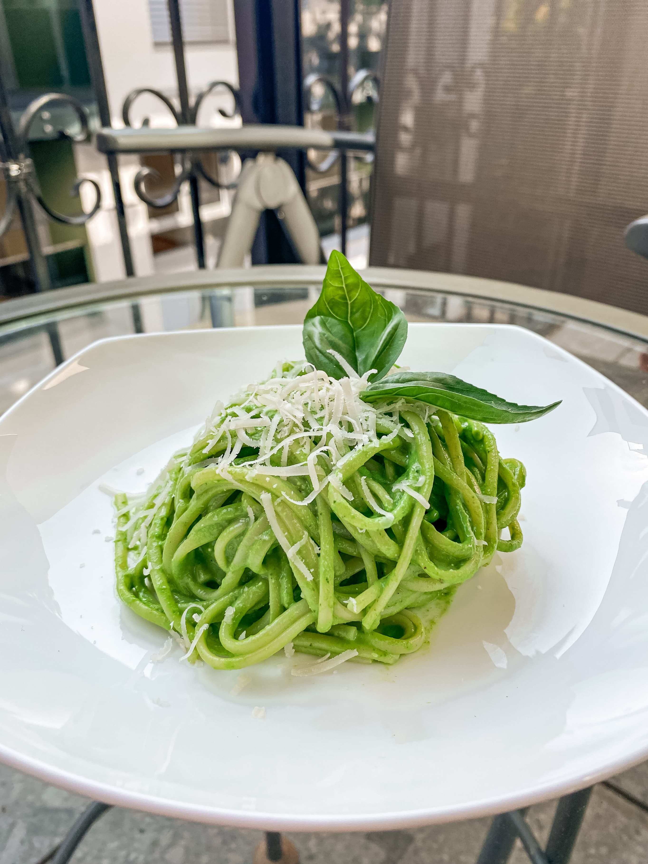 Green Summer Linguine Recipe Image