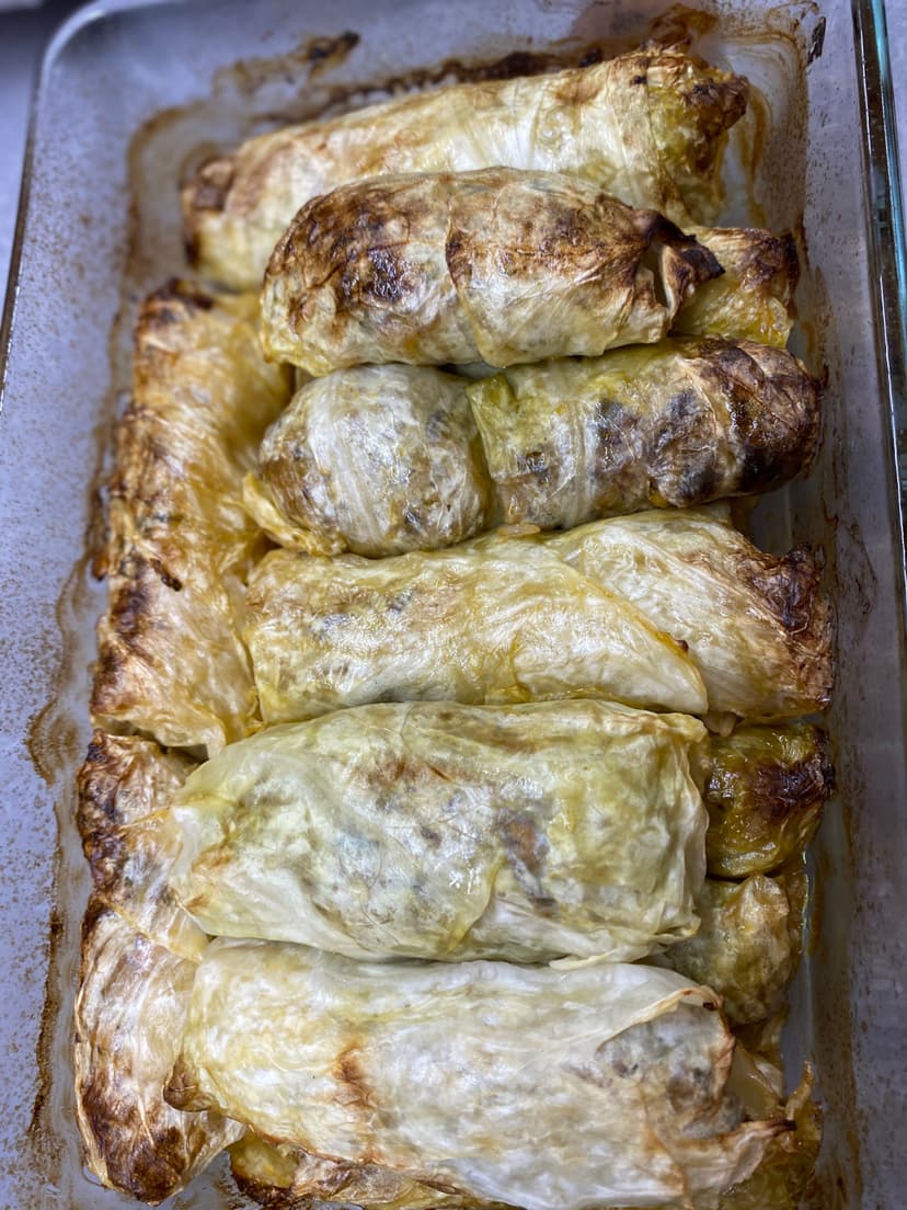 Vegetarische Gevulde Koolrolletjes met Prei en Champignons Rocely Recept