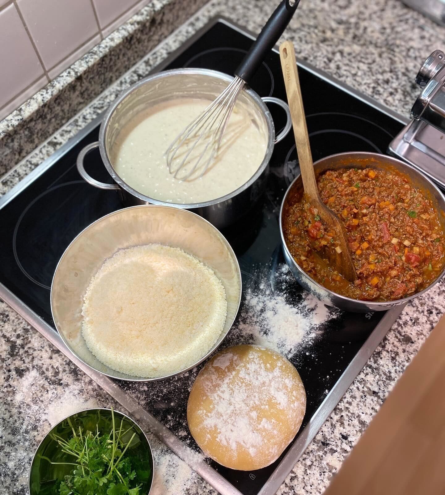 Lasagna with fresh San Marzano Tomatoes Recipe Image