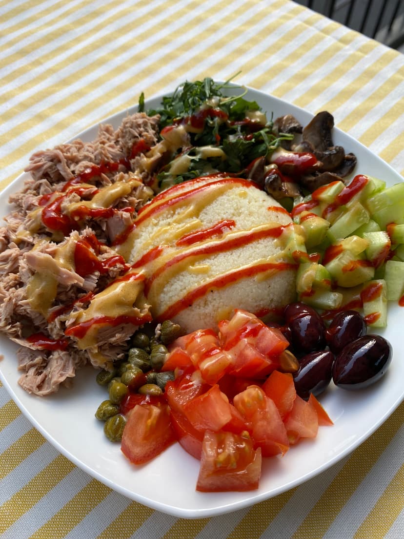 Tuna Bowl with Couscous Rocely Recipe