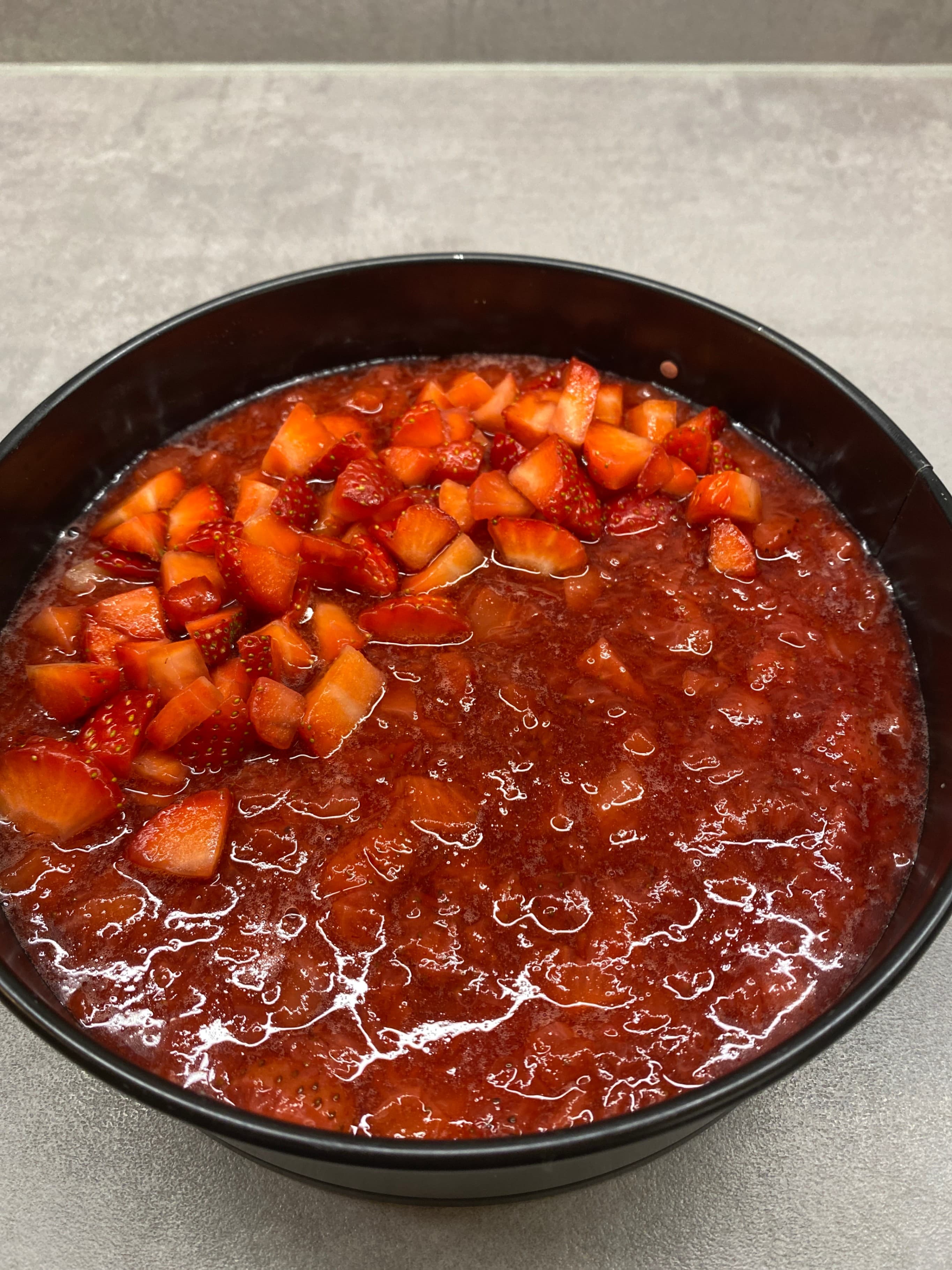 Strawberry Banana Cheesecake Recipe Image