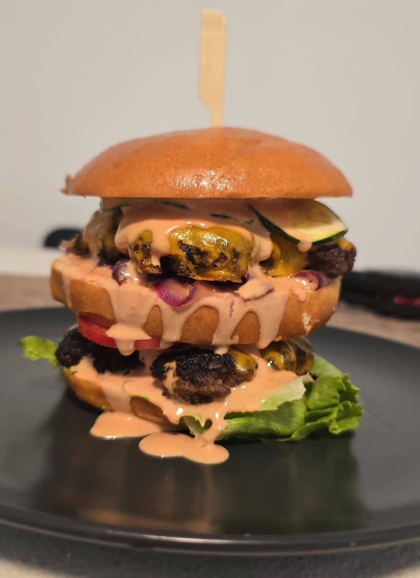 The Best Double Burger Rocely Recipe