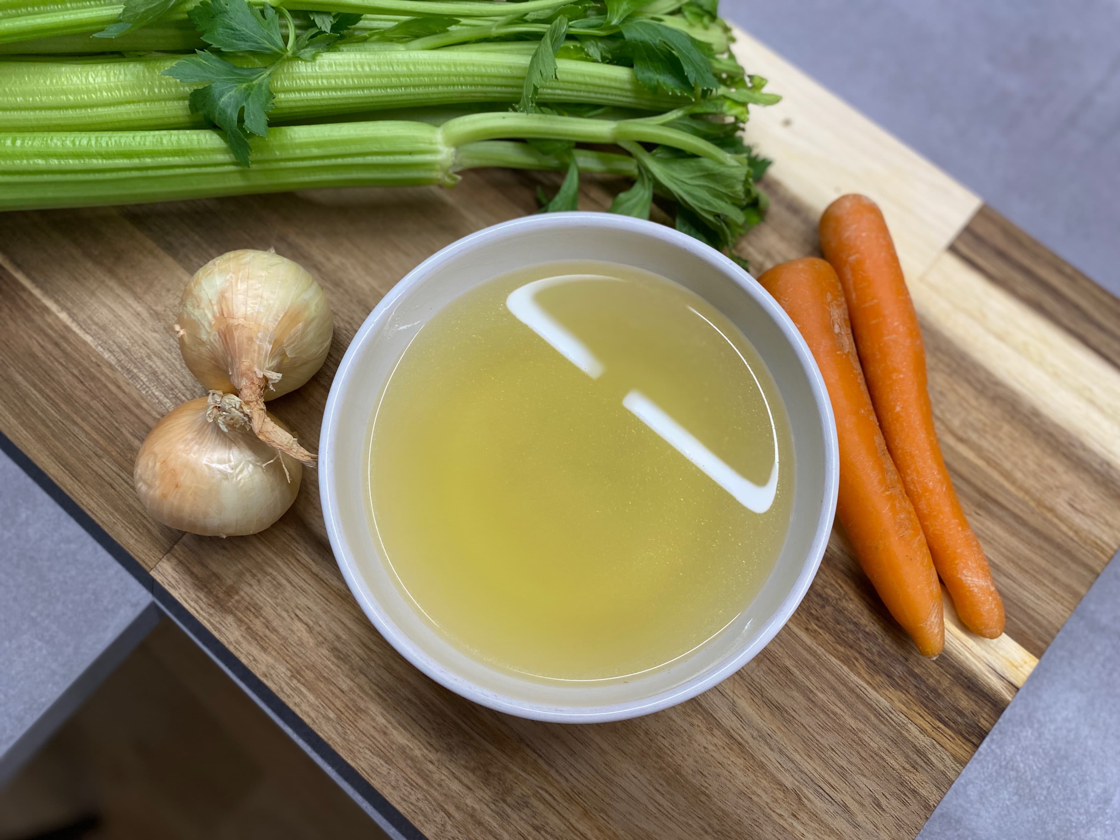 Homemade Chicken Stock Recipe Image
