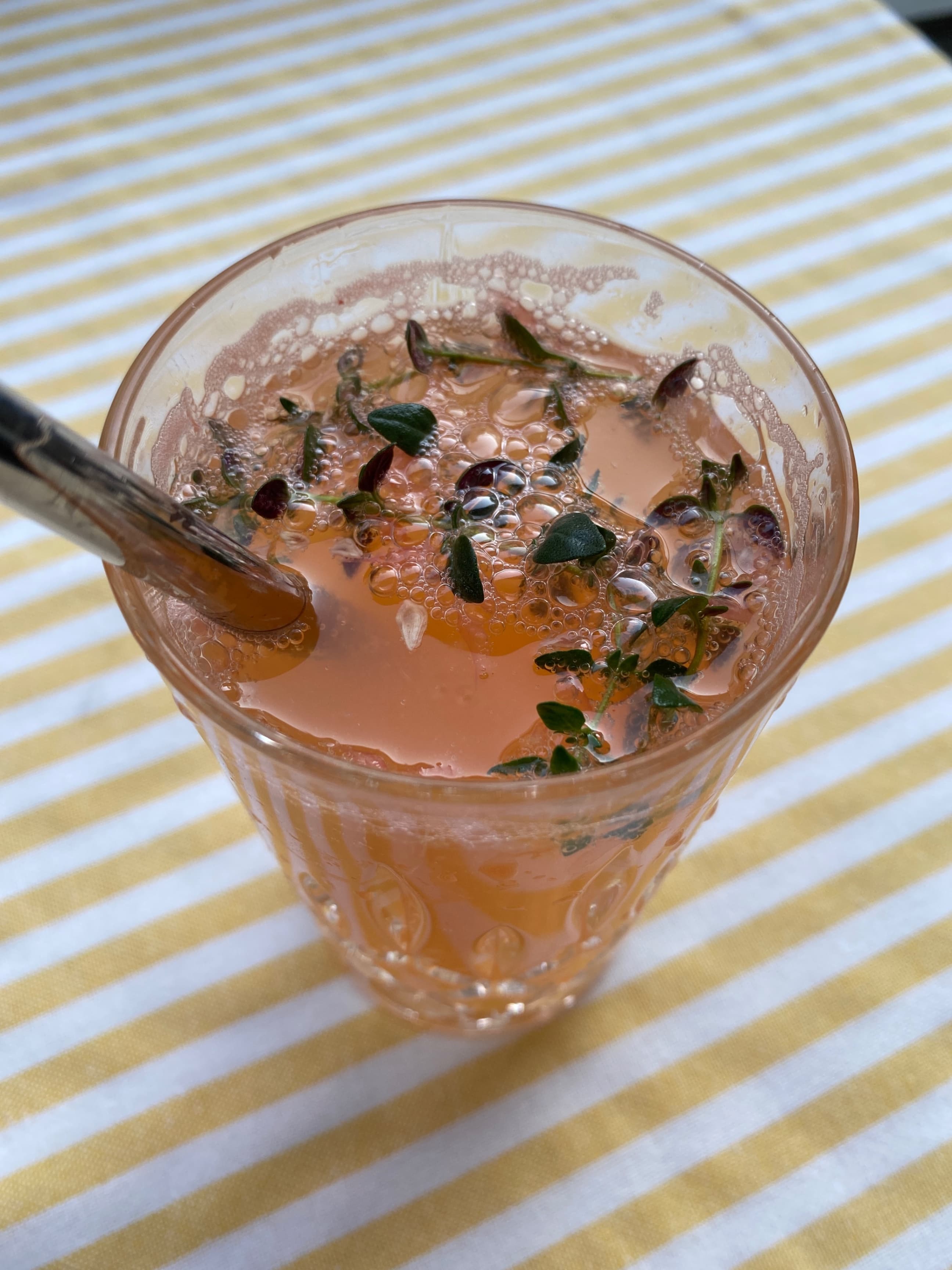 Refreshing Lemon Thyme Mocktail Recipe Image