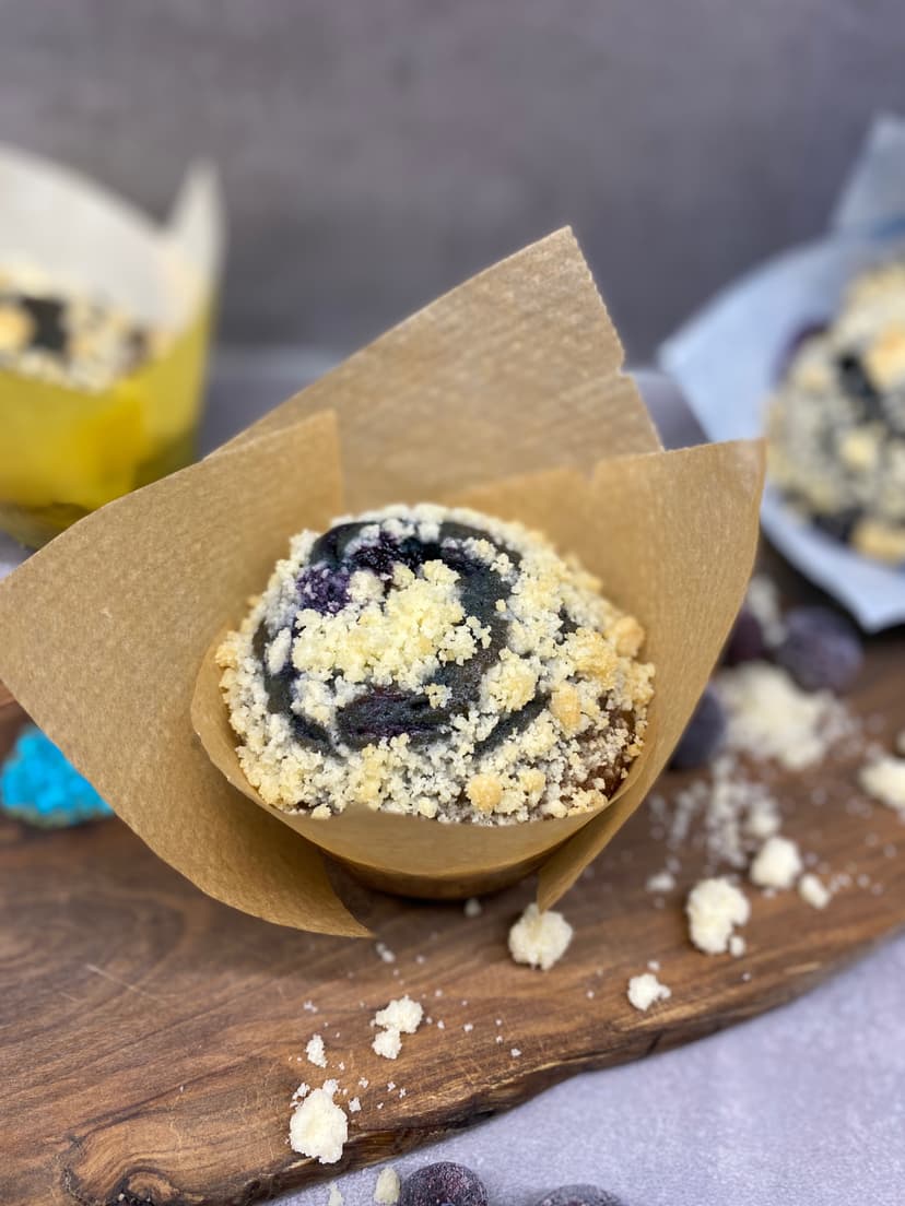 Blueberry Crumble Muffins Rocely Recipe