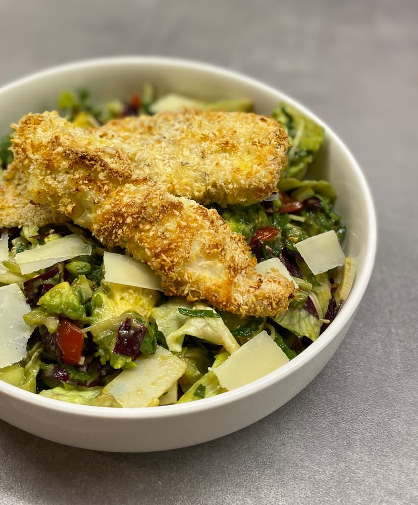 Recette Rocely de Salade de poulet avec vinaigrette orange-miel