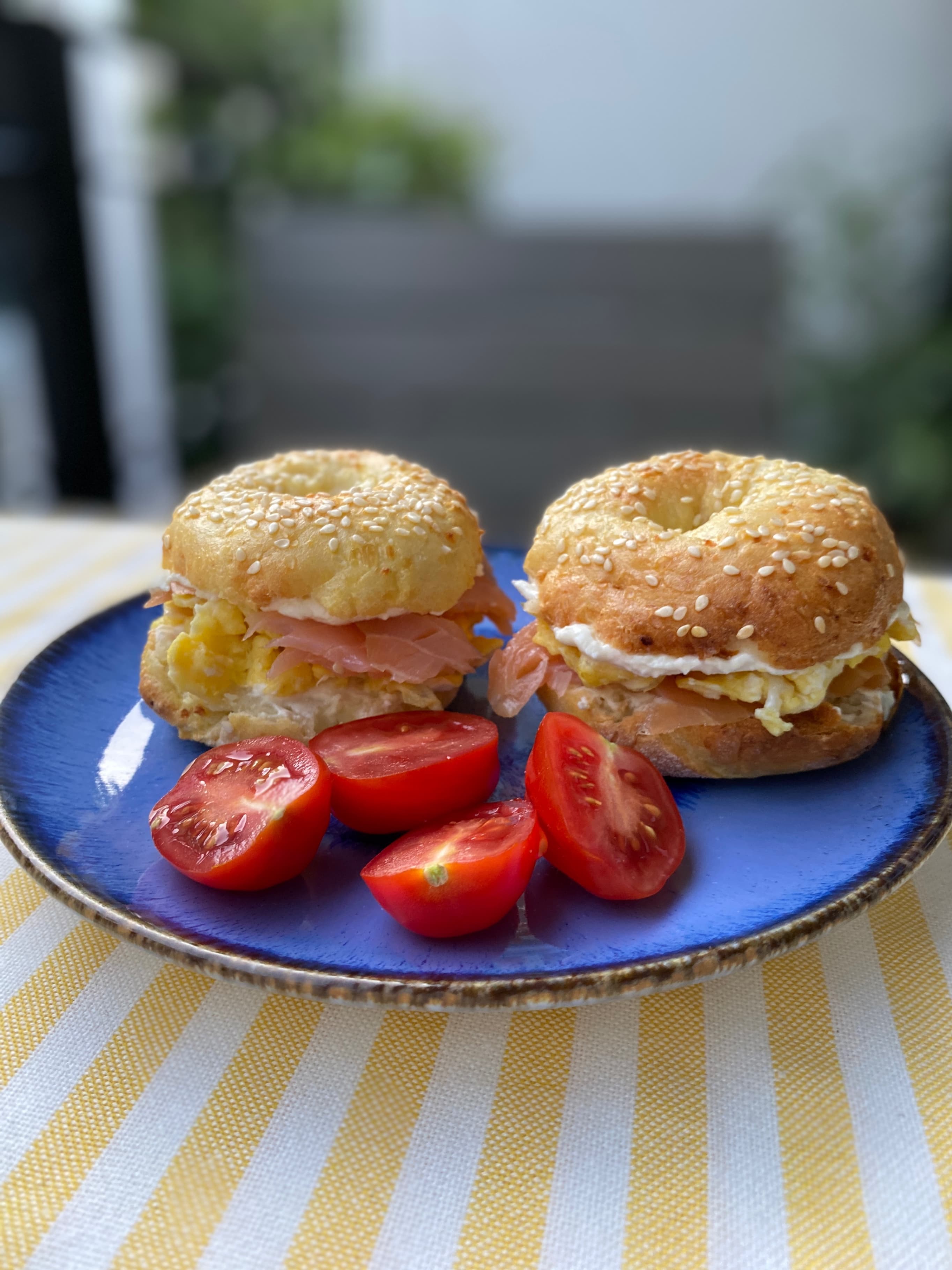 Protein-Packed Cottage Cheese Bagels Recipe Image