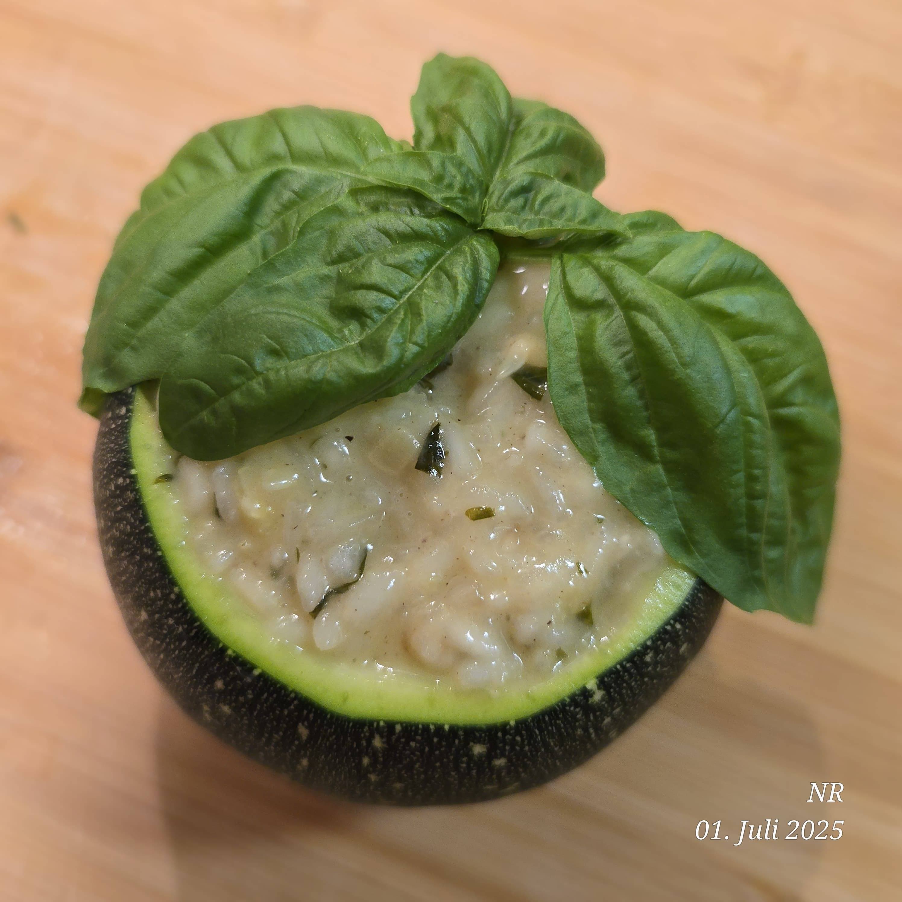 Creamy Basil Zucchini Risotto Recipe Image