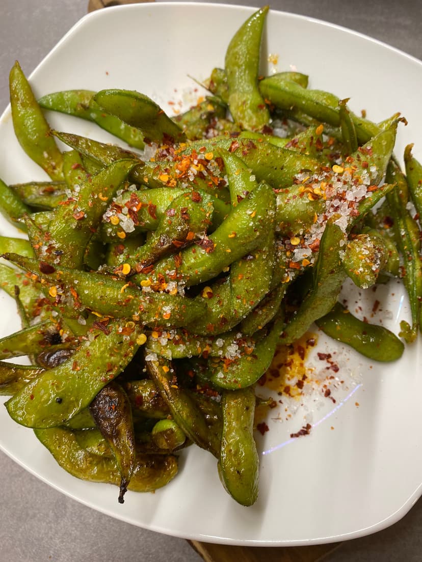 Buttery Grilled Edamame Rocely Recipe