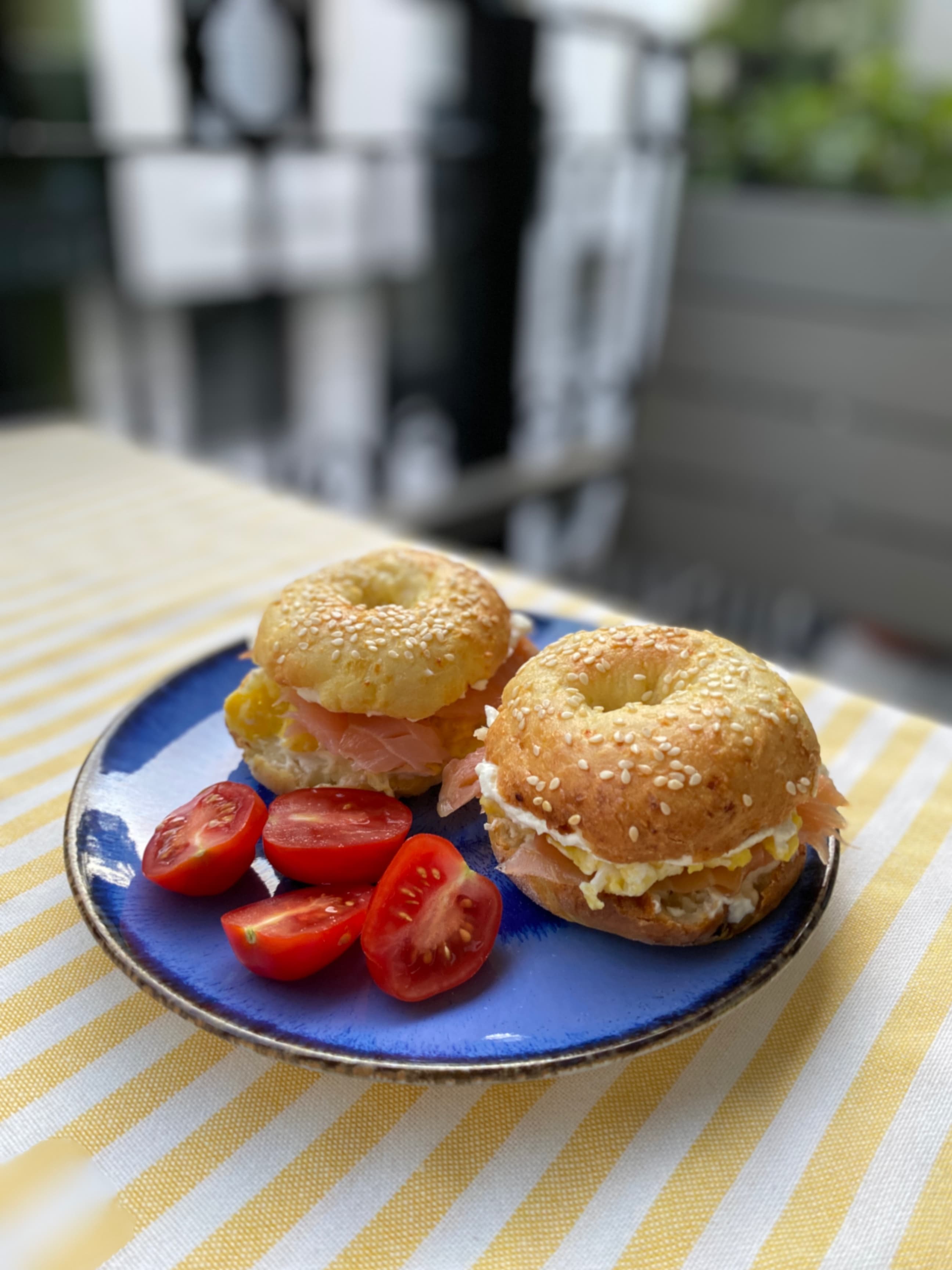 Protein-Packed Cottage Cheese Bagels Recipe Image