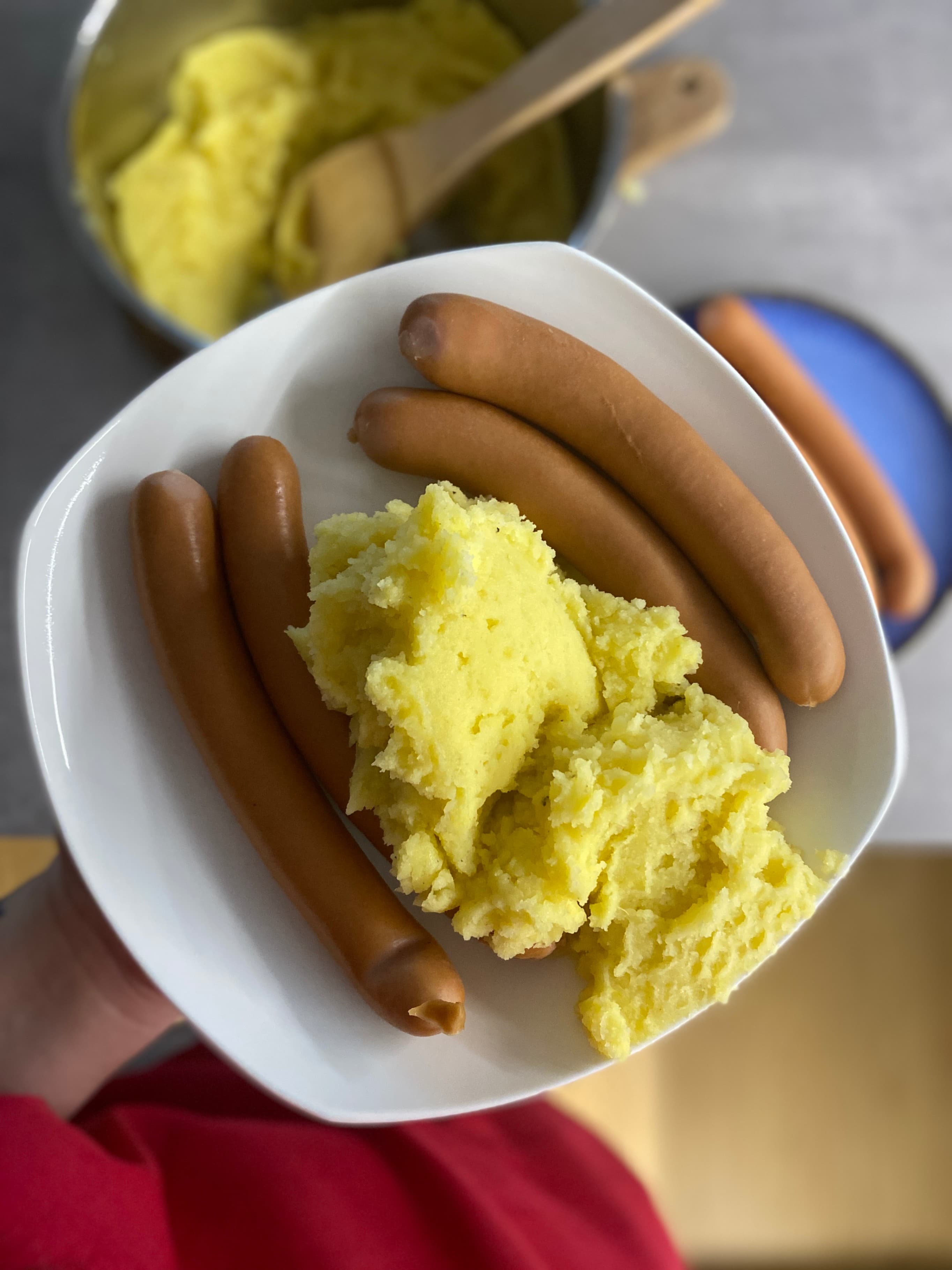Frankfurter with Potato Puree Recipe Image
