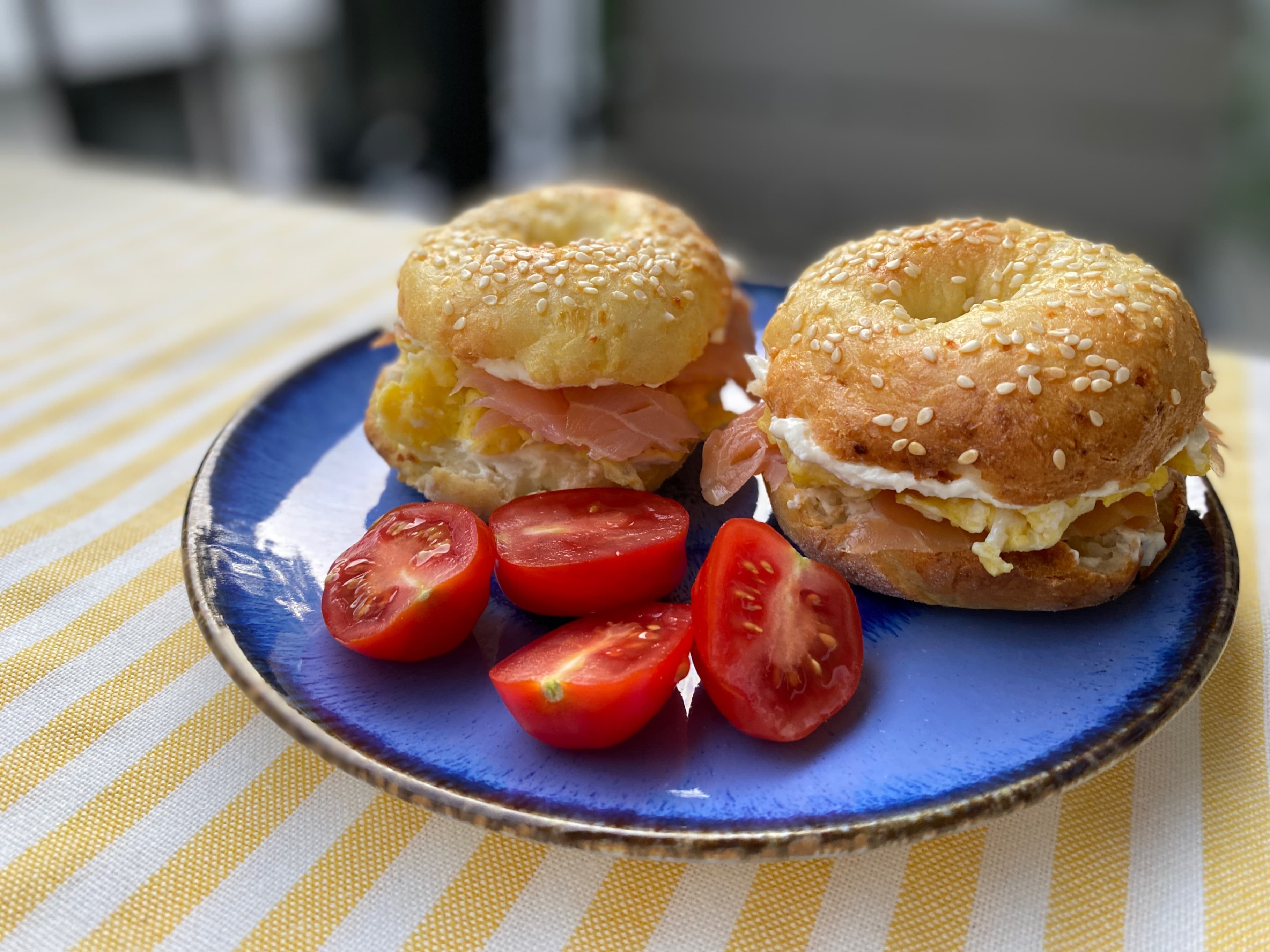 Protein-Packed Cottage Cheese Bagels Recipe Image