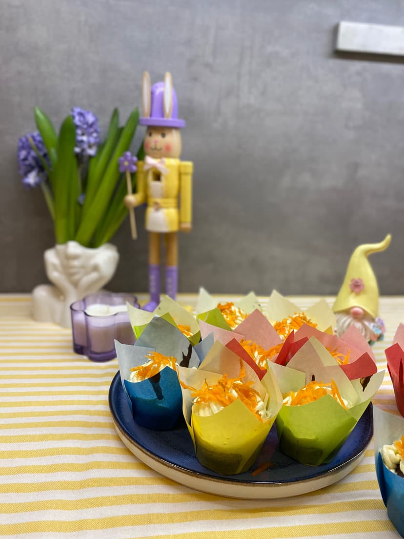 Recette Rocely de Muffins de Pâques à la Carotte