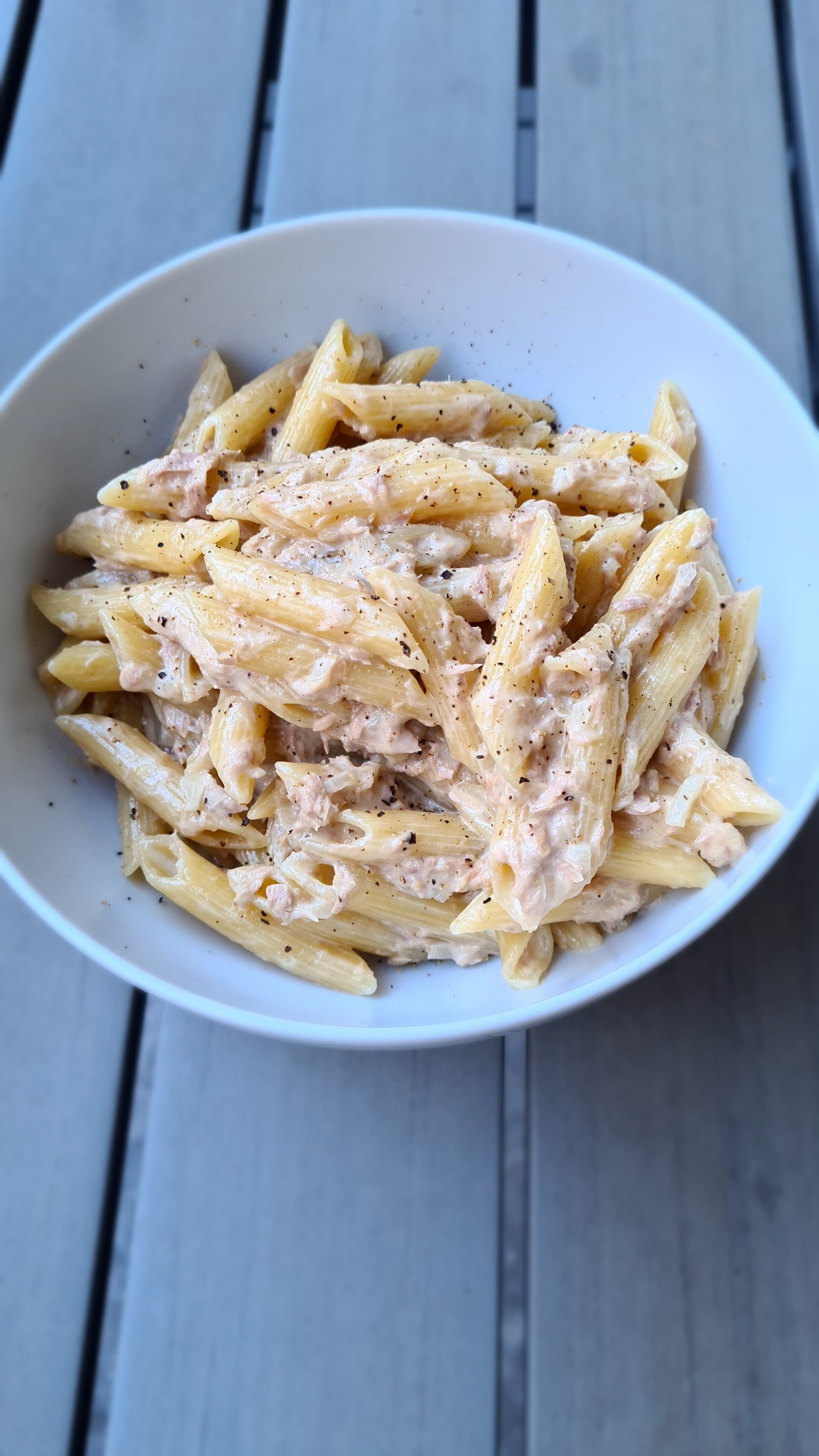 Tuna Onion Pasta Recipe Image