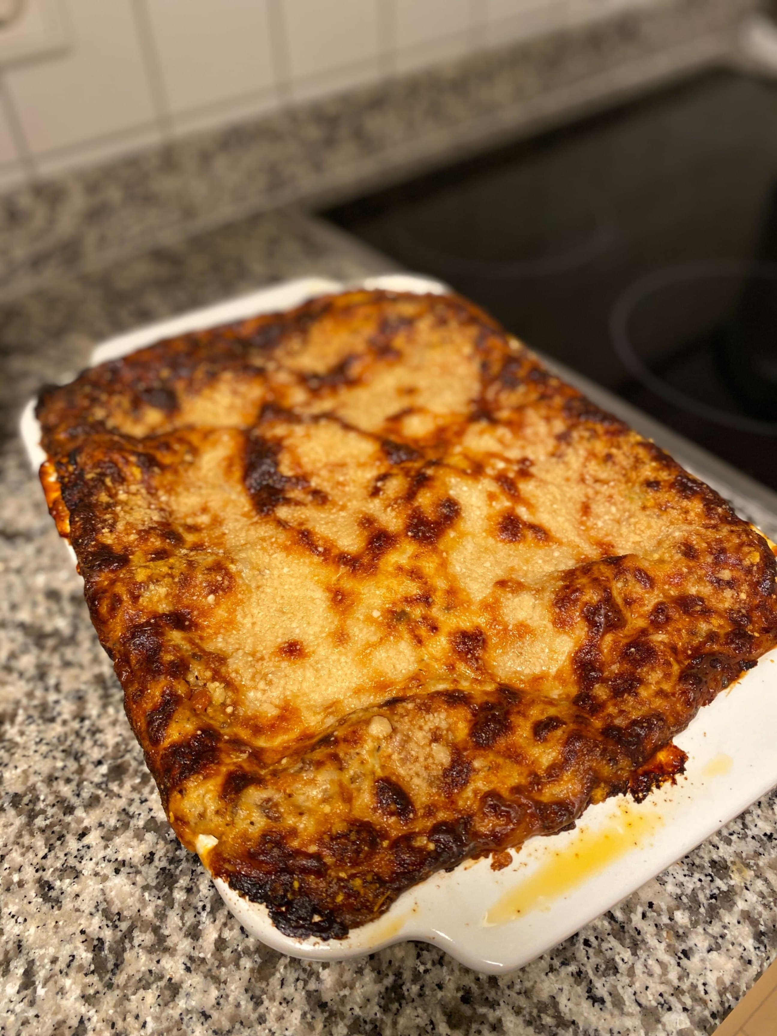 Lasagna with fresh San Marzano Tomatoes Recipe Image
