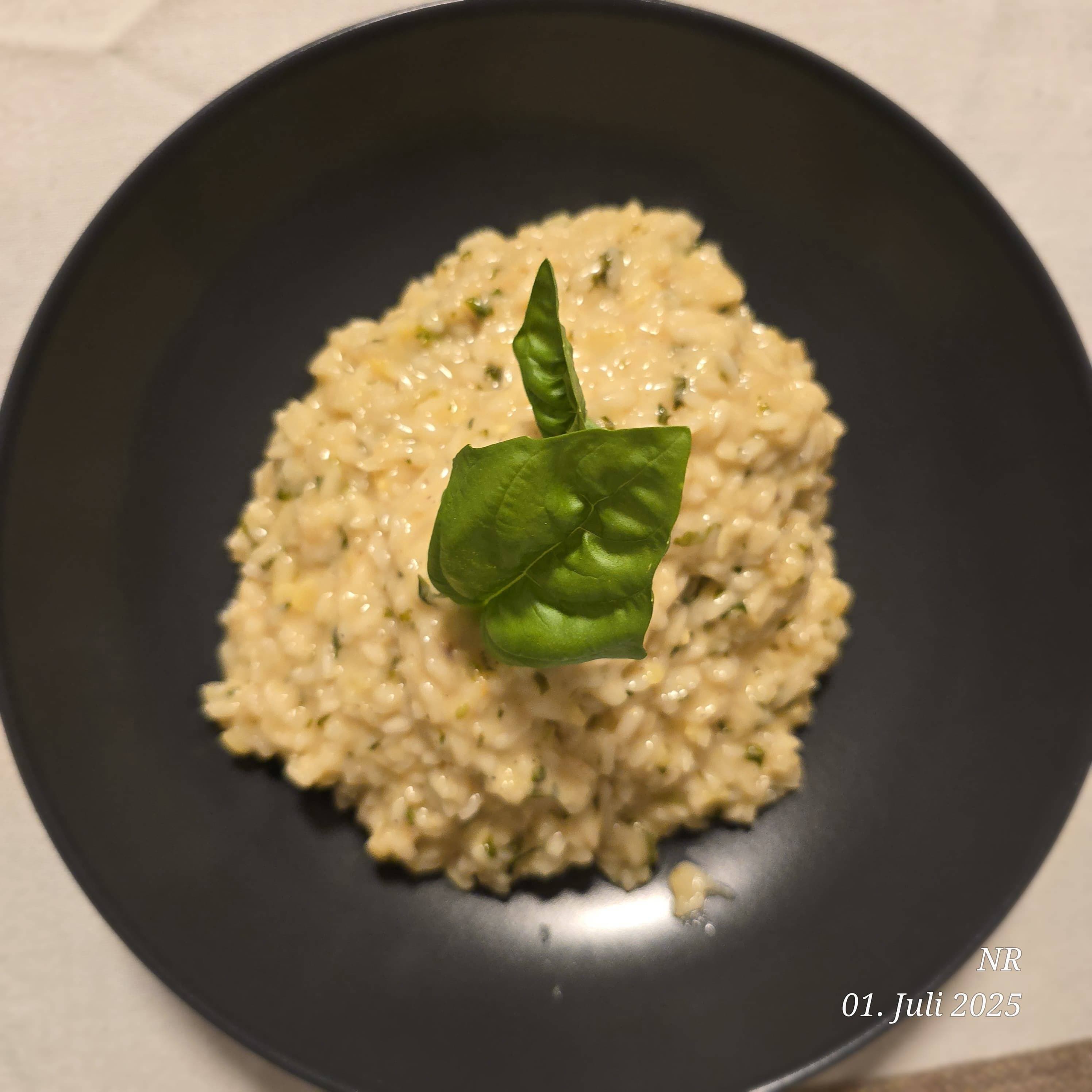 Creamy Basil Zucchini Risotto Recipe Image