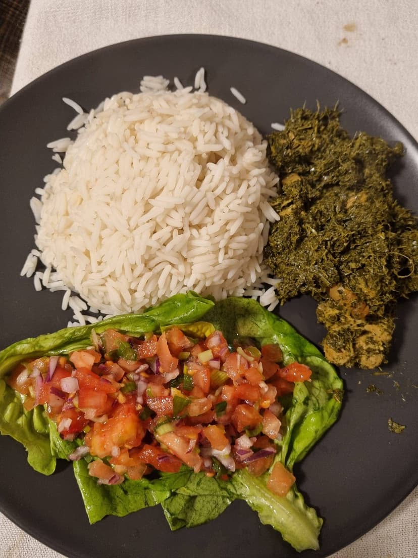 Original Malagasy RAVITOTO sy Henakisoa (Cooked Cassava Leaves with Pork) Rocely Recipe