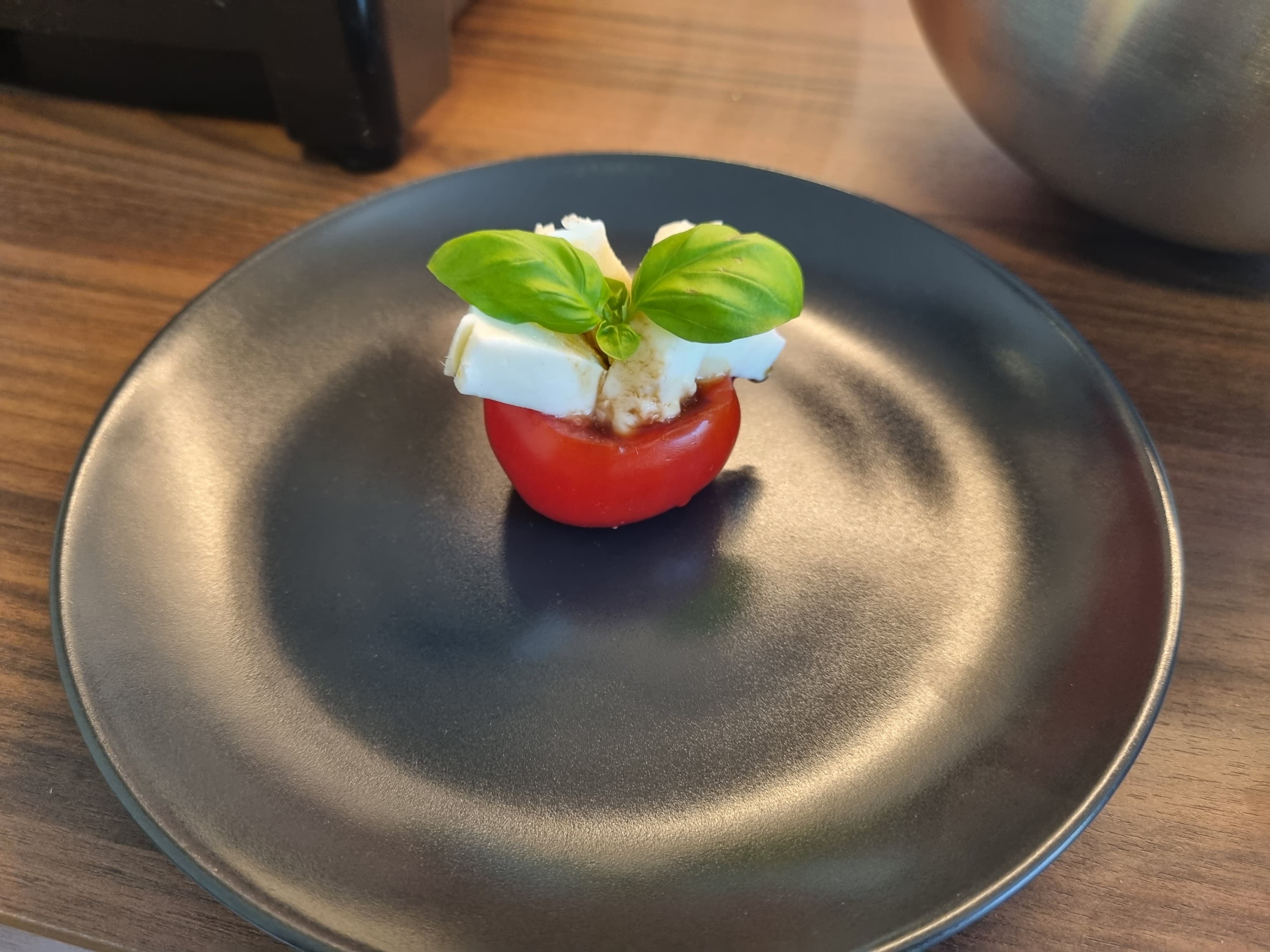 Buffalo Mozzarella with Fresh Cherry Tomatoes Recipe Image