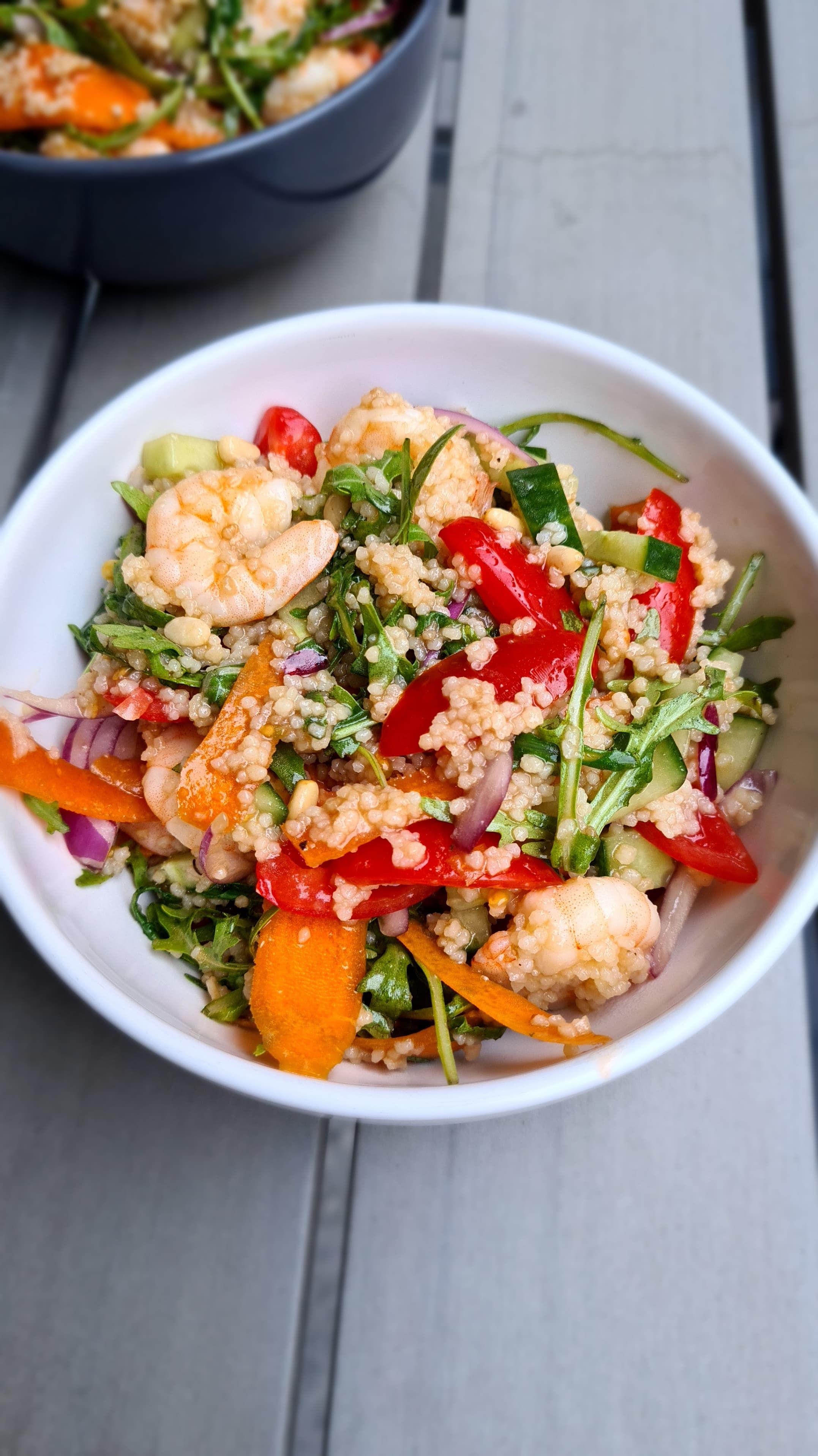 Ensalada de Cuscús con Camarones Recipe Image