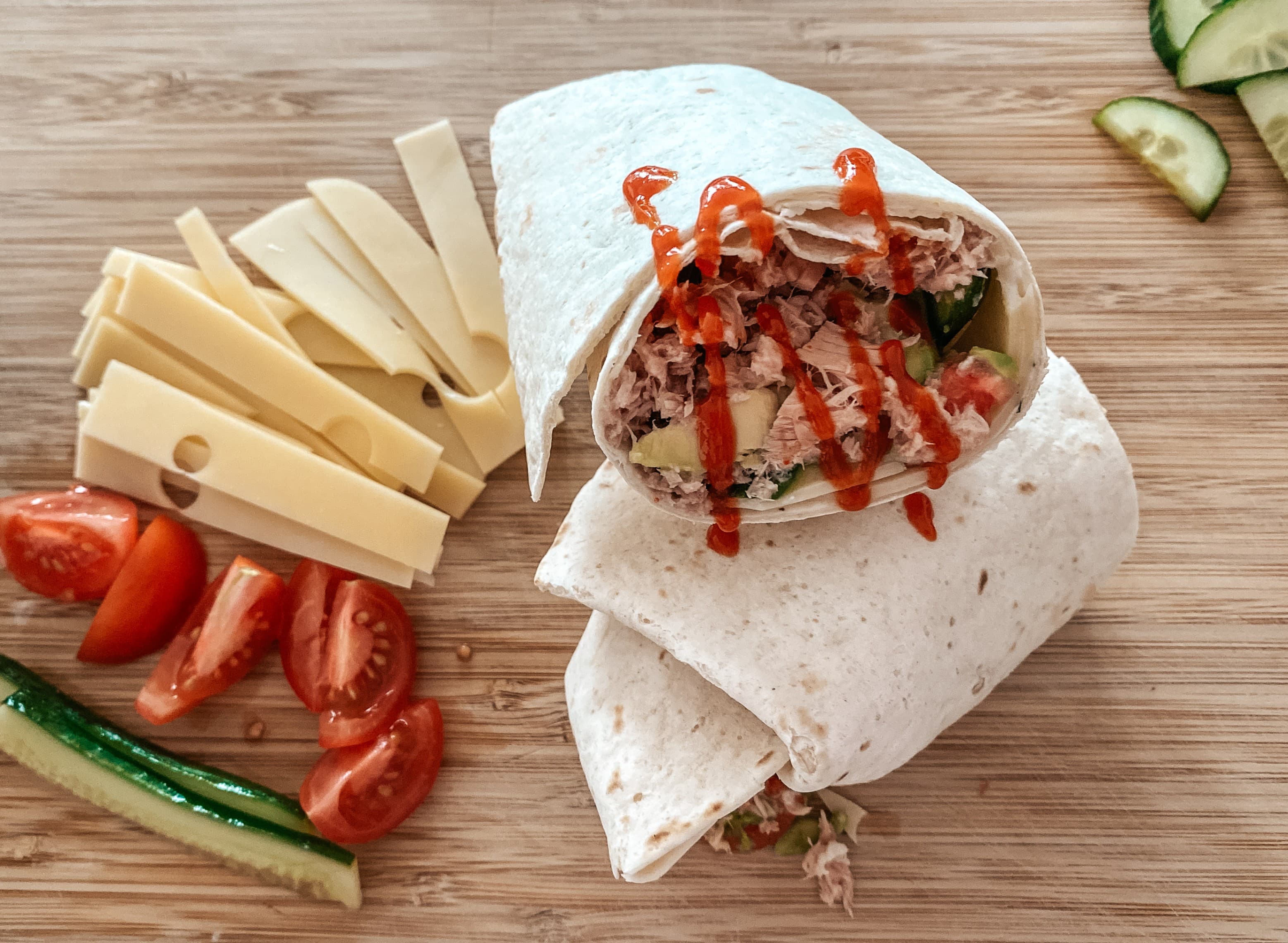 Breakfast Burrito with Tuna Recipe Image