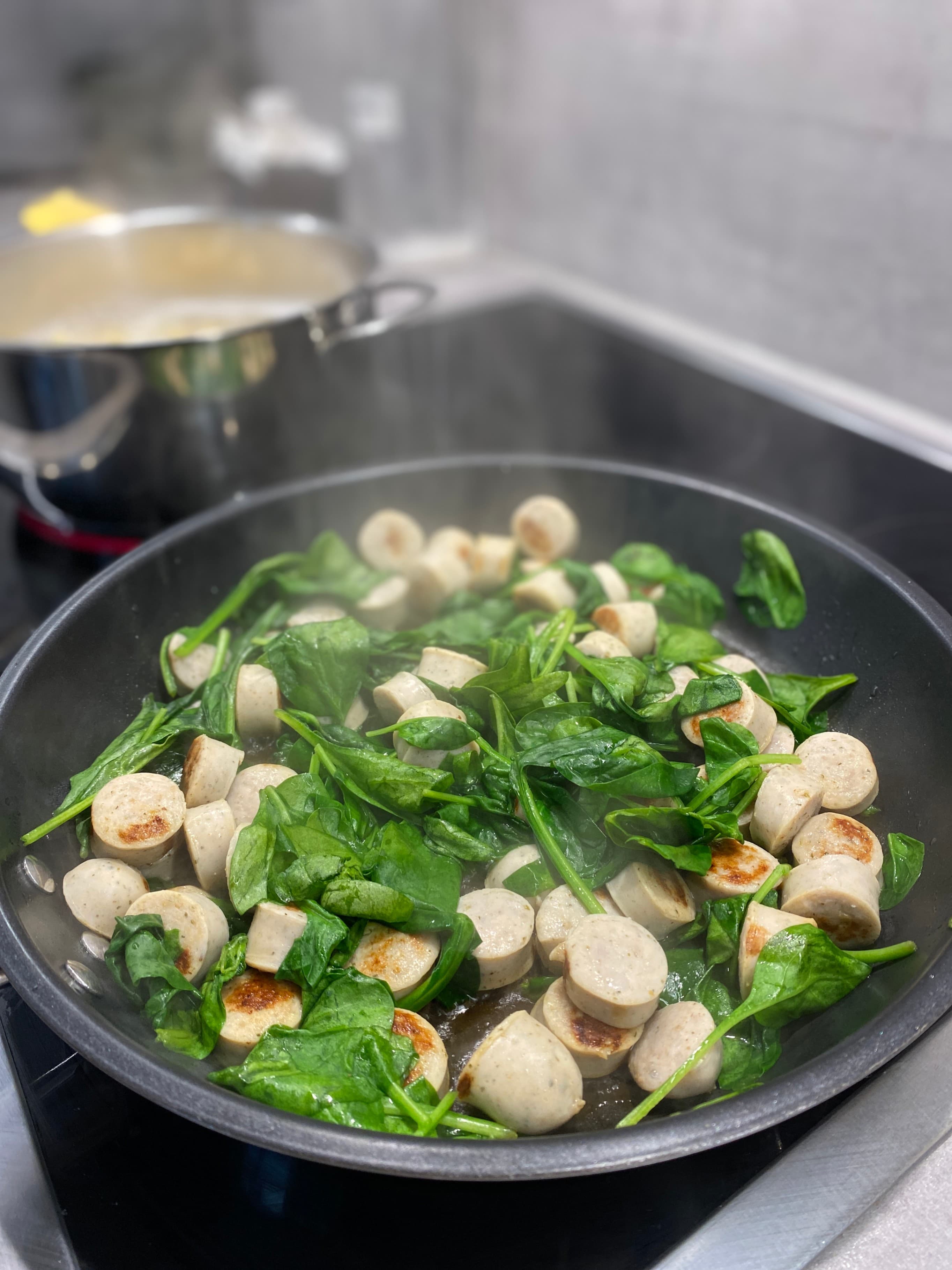 Hearty Sausage, Spinach & Sundried Tomato Penne Recipe Image