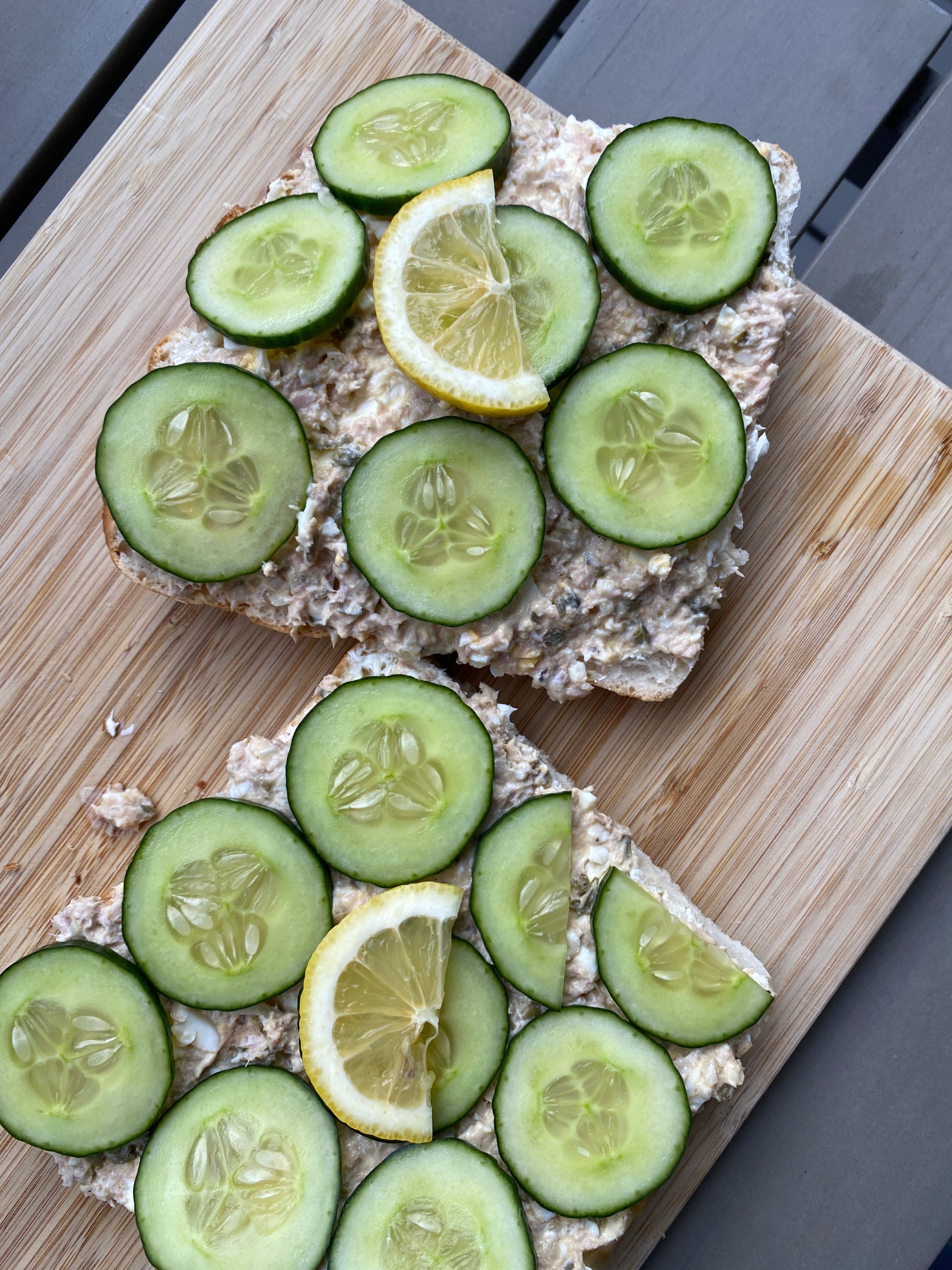 Cucumber Tuna Sandwich Recipe Image