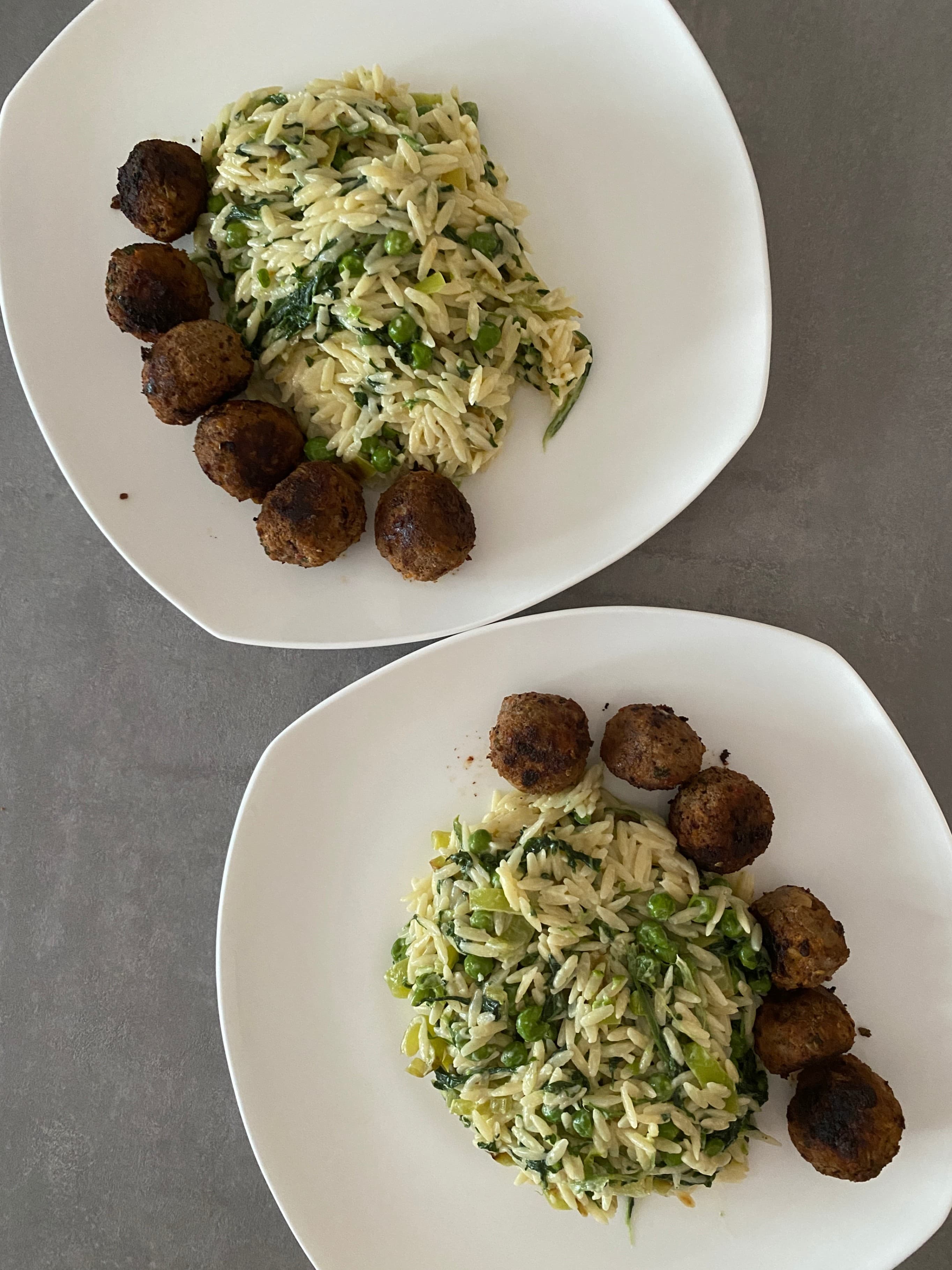 Meatballs with Orzo Pasta Recipe Image