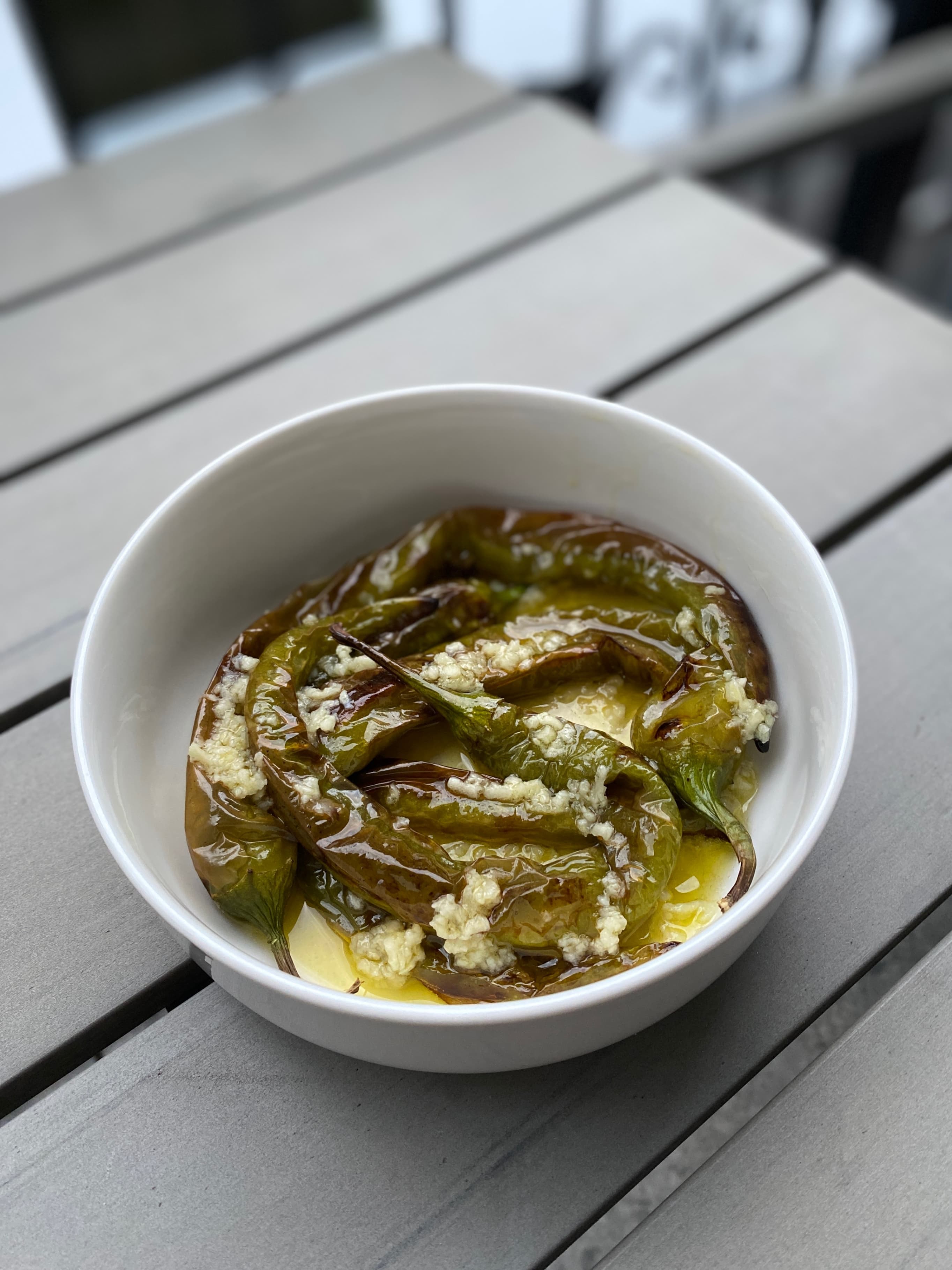 Spicy Baked Green Pepper Appetizer Recipe Image