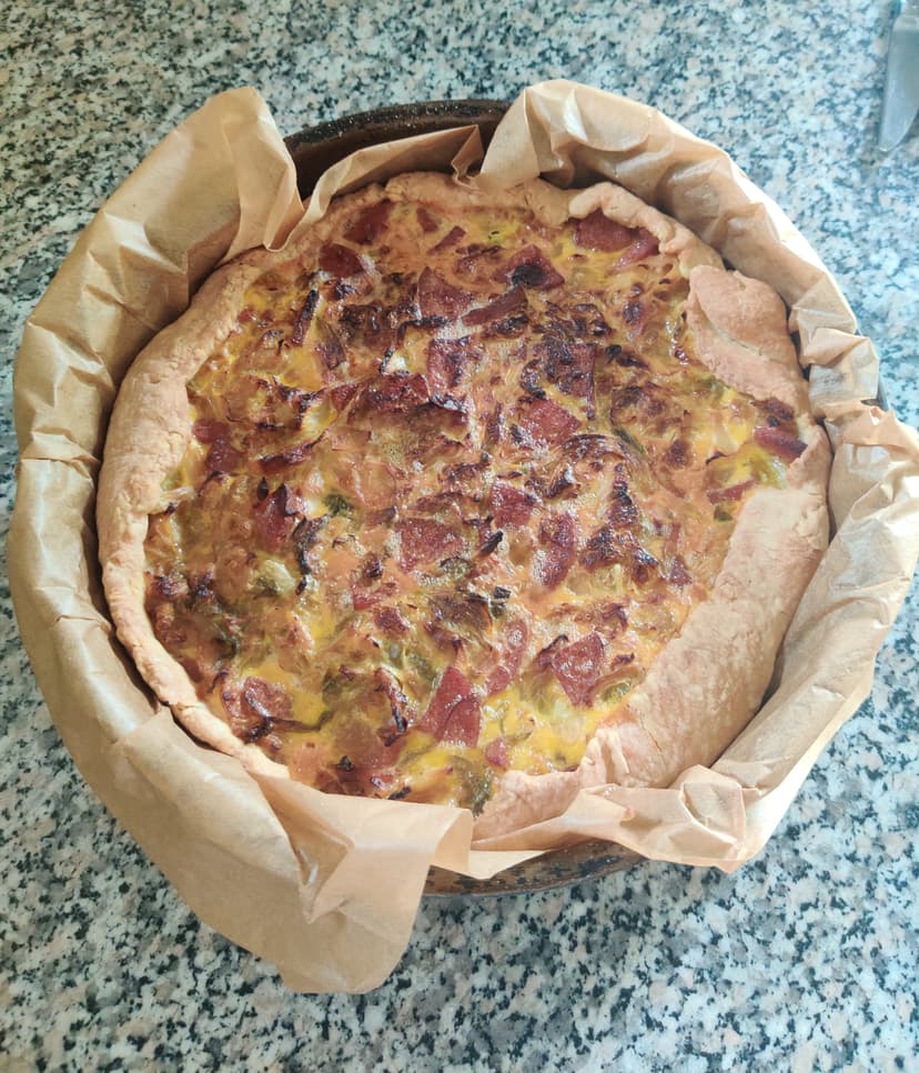 Artisan Savory Tart with Braised White Cabbage and Salted Beef Rocely Recipe