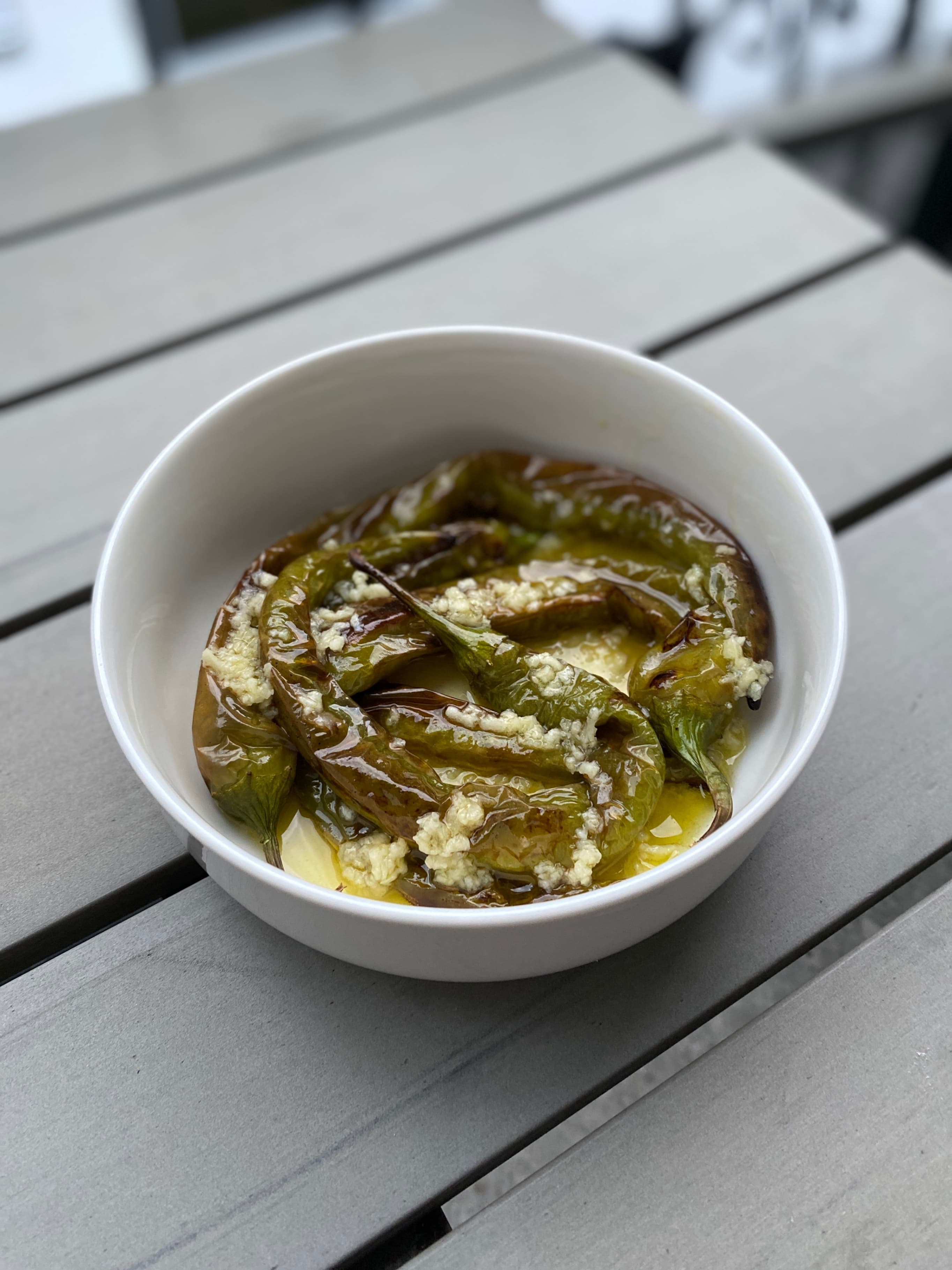 Spicy Baked Green Pepper Appetizer Recipe Image