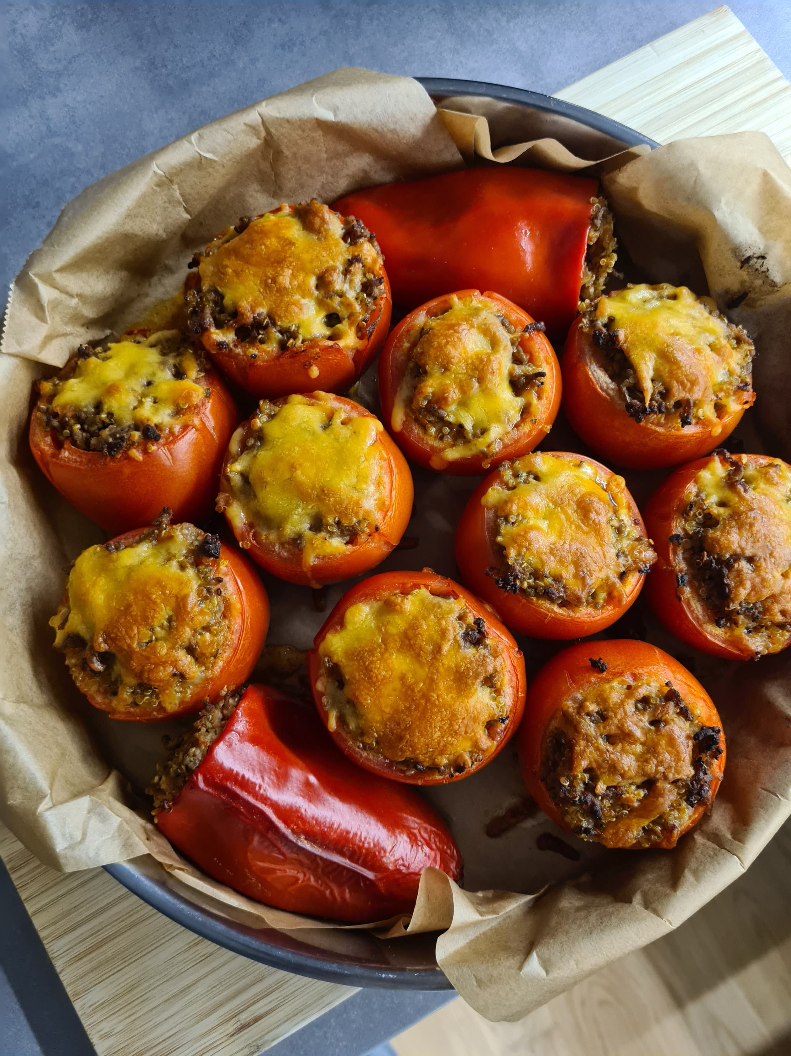 Quinoa Stuffed Tomatoes Recipe Image