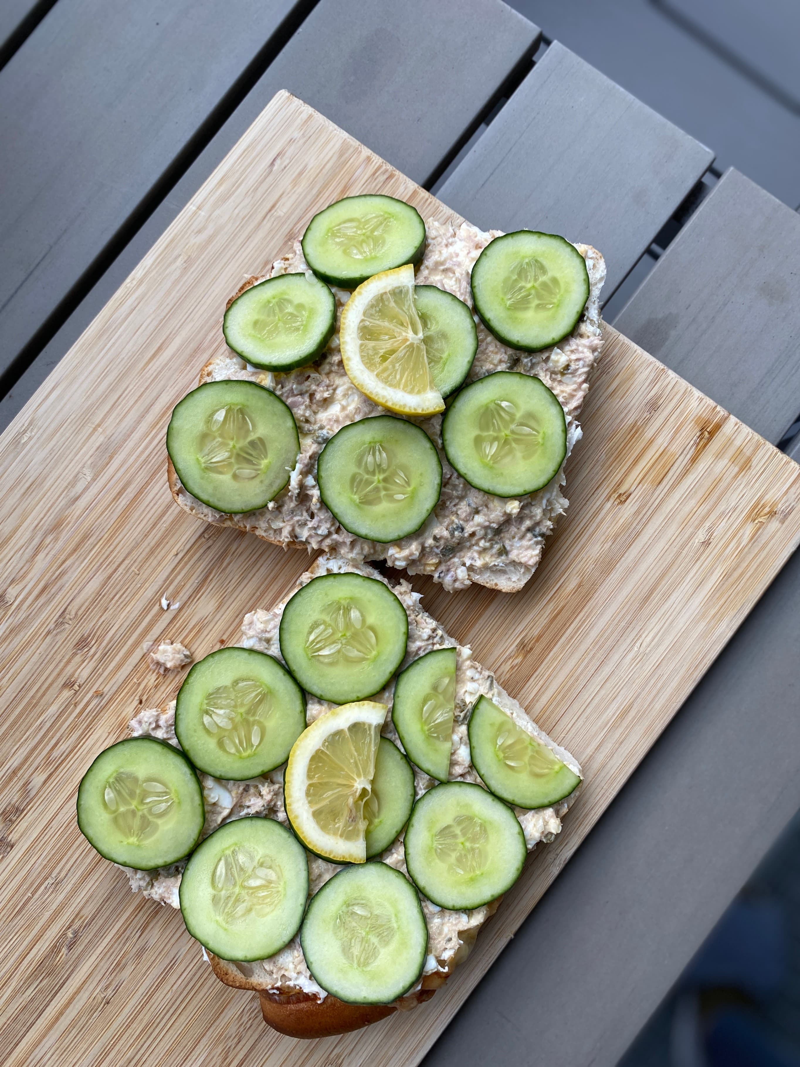 Cucumber Tuna Sandwich Recipe Image