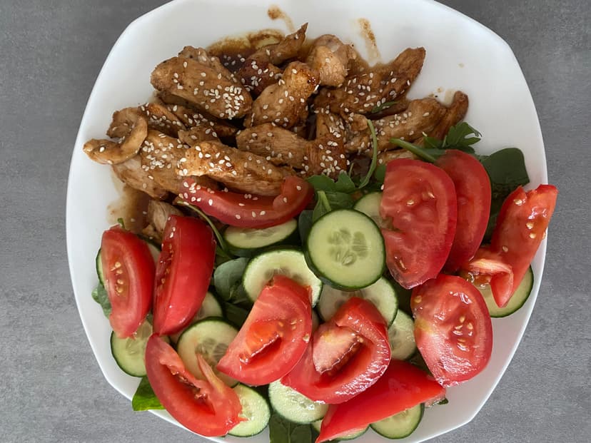 Teriyaki Chicken Salad Rocely Recipe