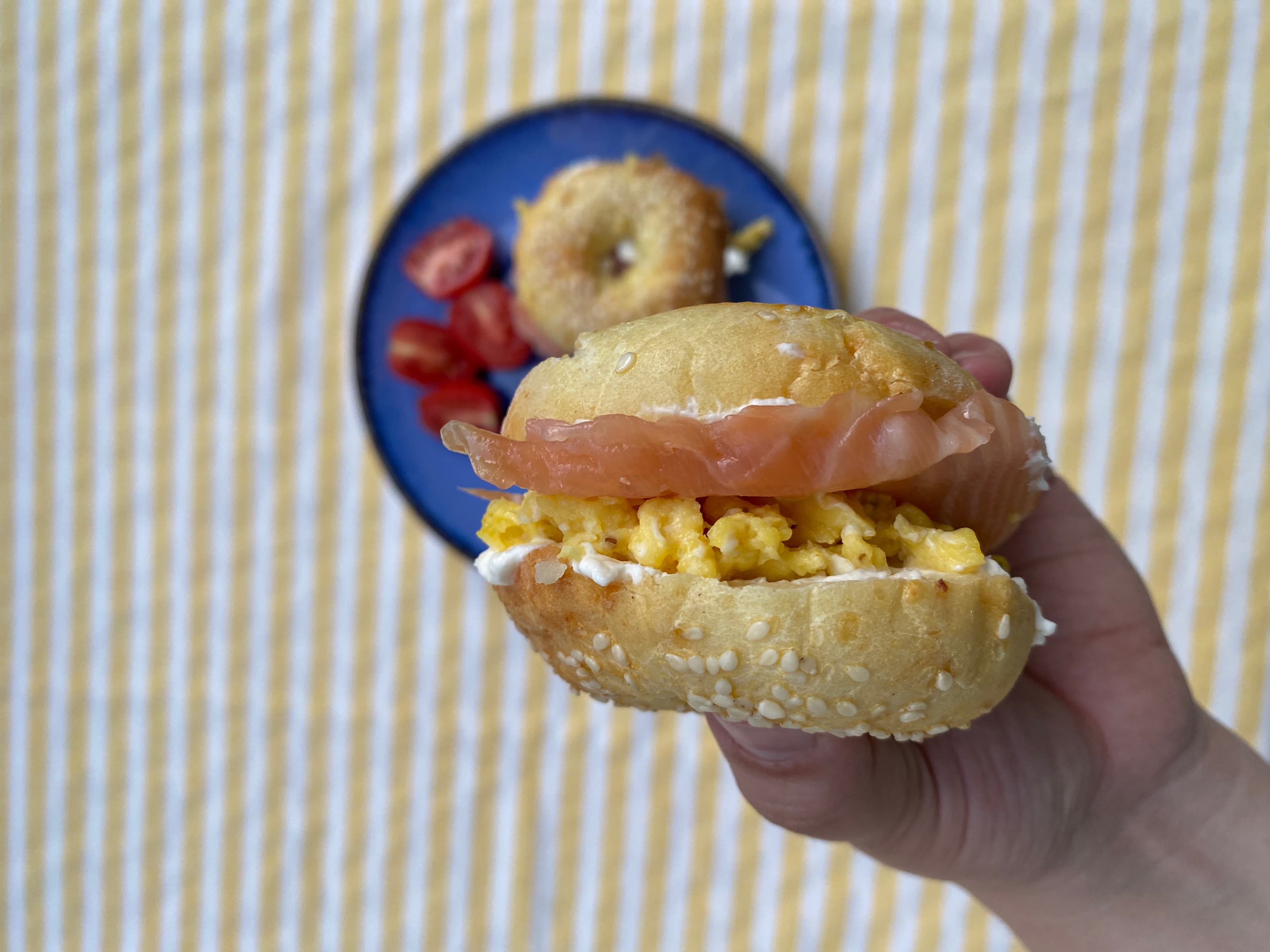 Protein-Packed Cottage Cheese Bagels Recipe Image