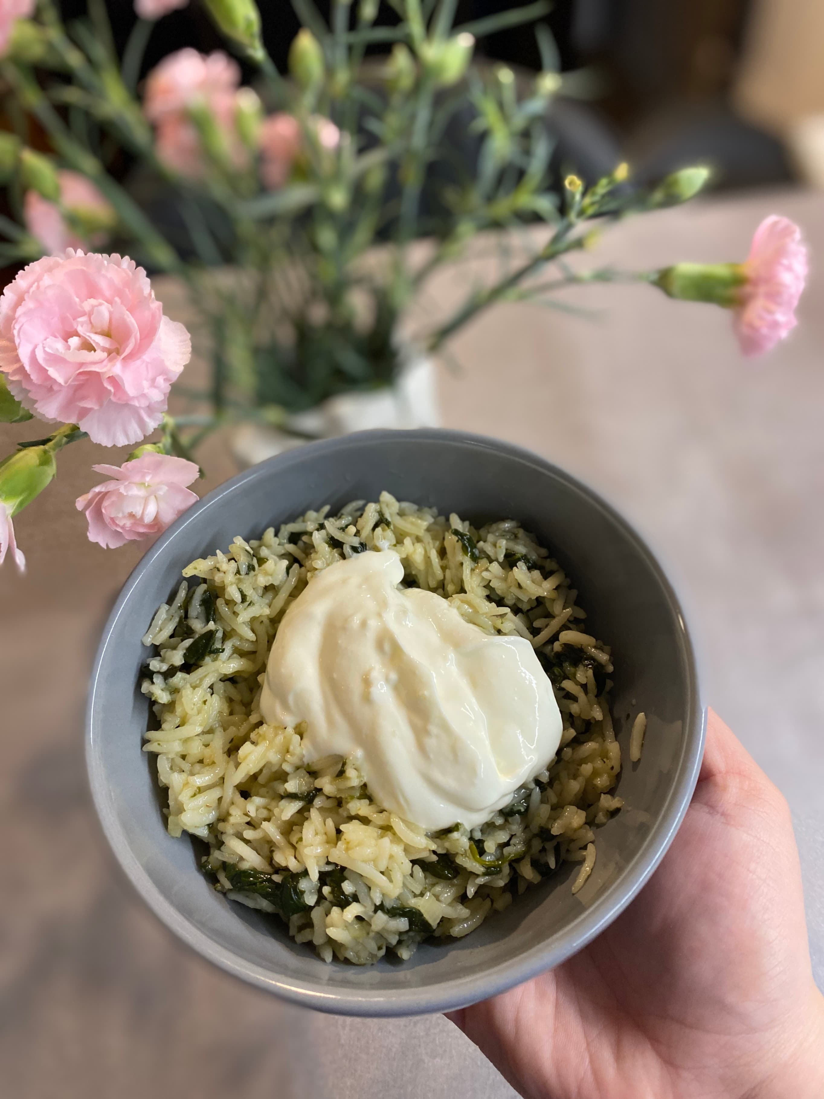 Arroz con Espinacas Recipe Image