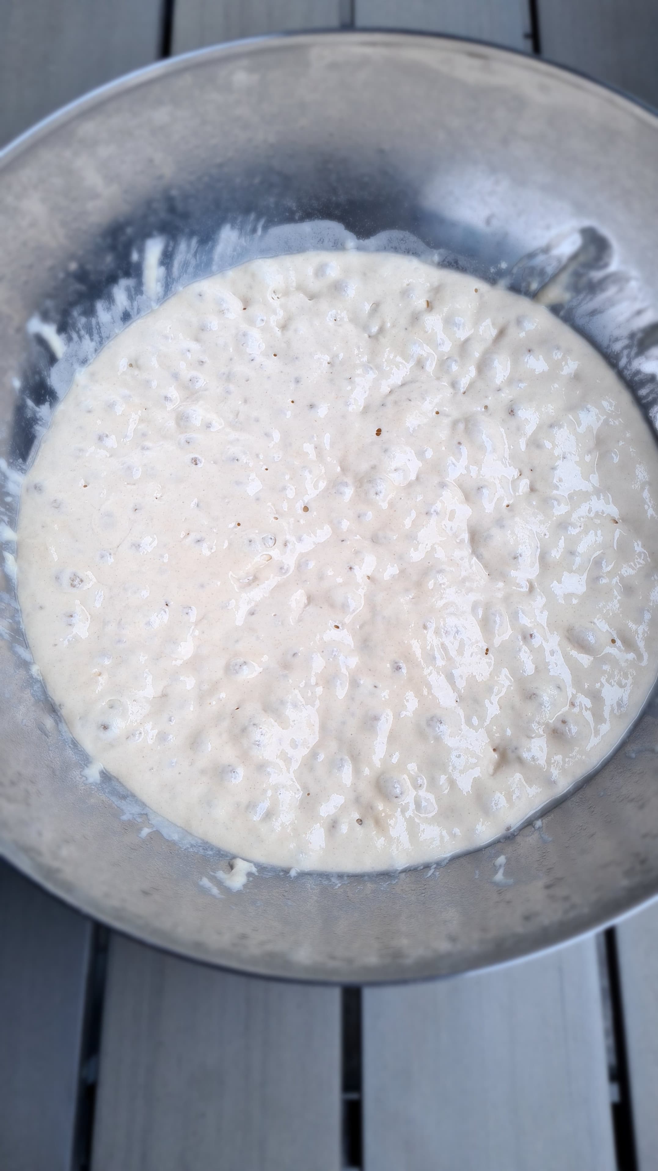 Ciasto na pizzę – Metoda Poolish, wersja mleczna 70% hydracji (72h fermentacji) Recipe Image
