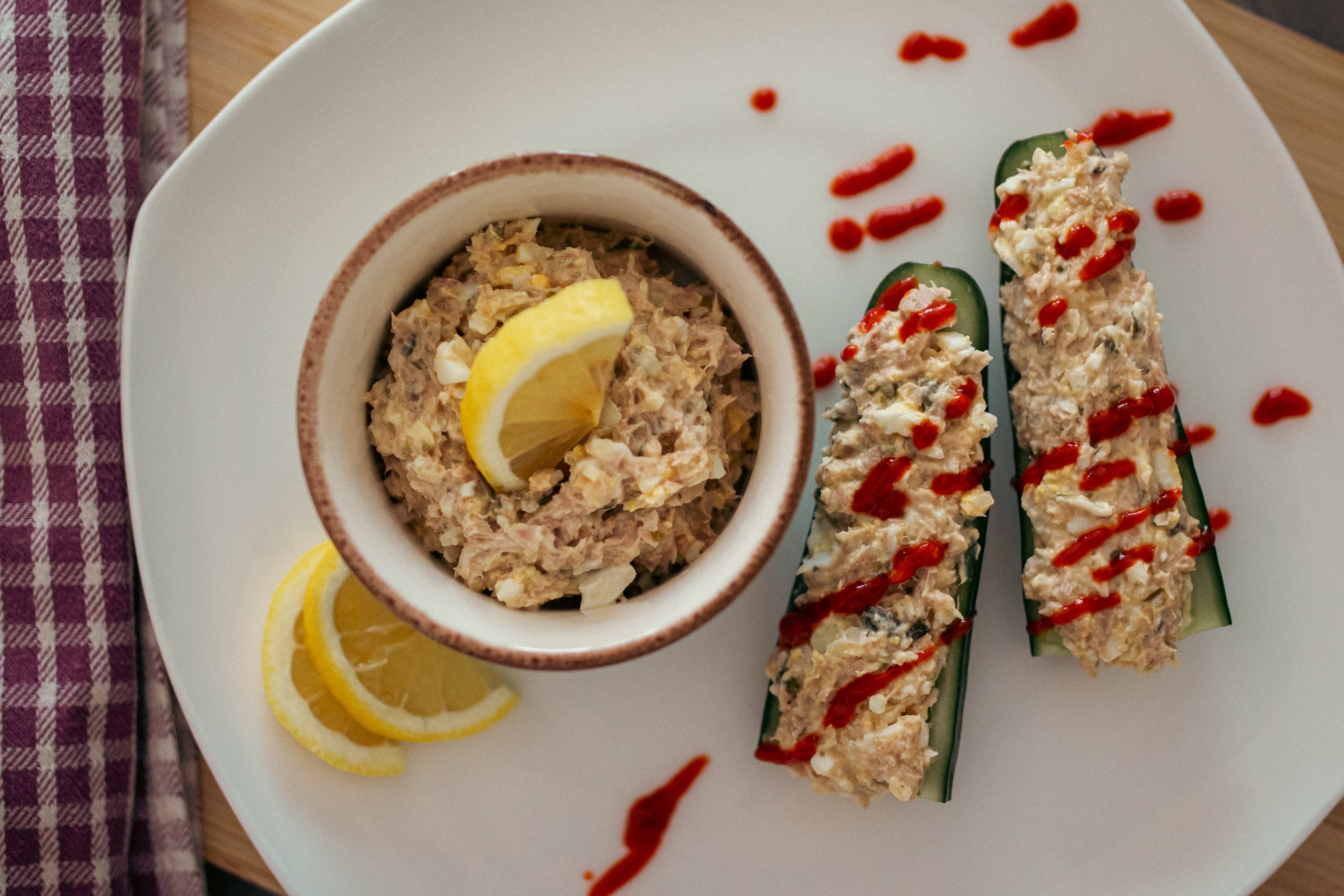 Cucumber Tuna Boats Recipe Image