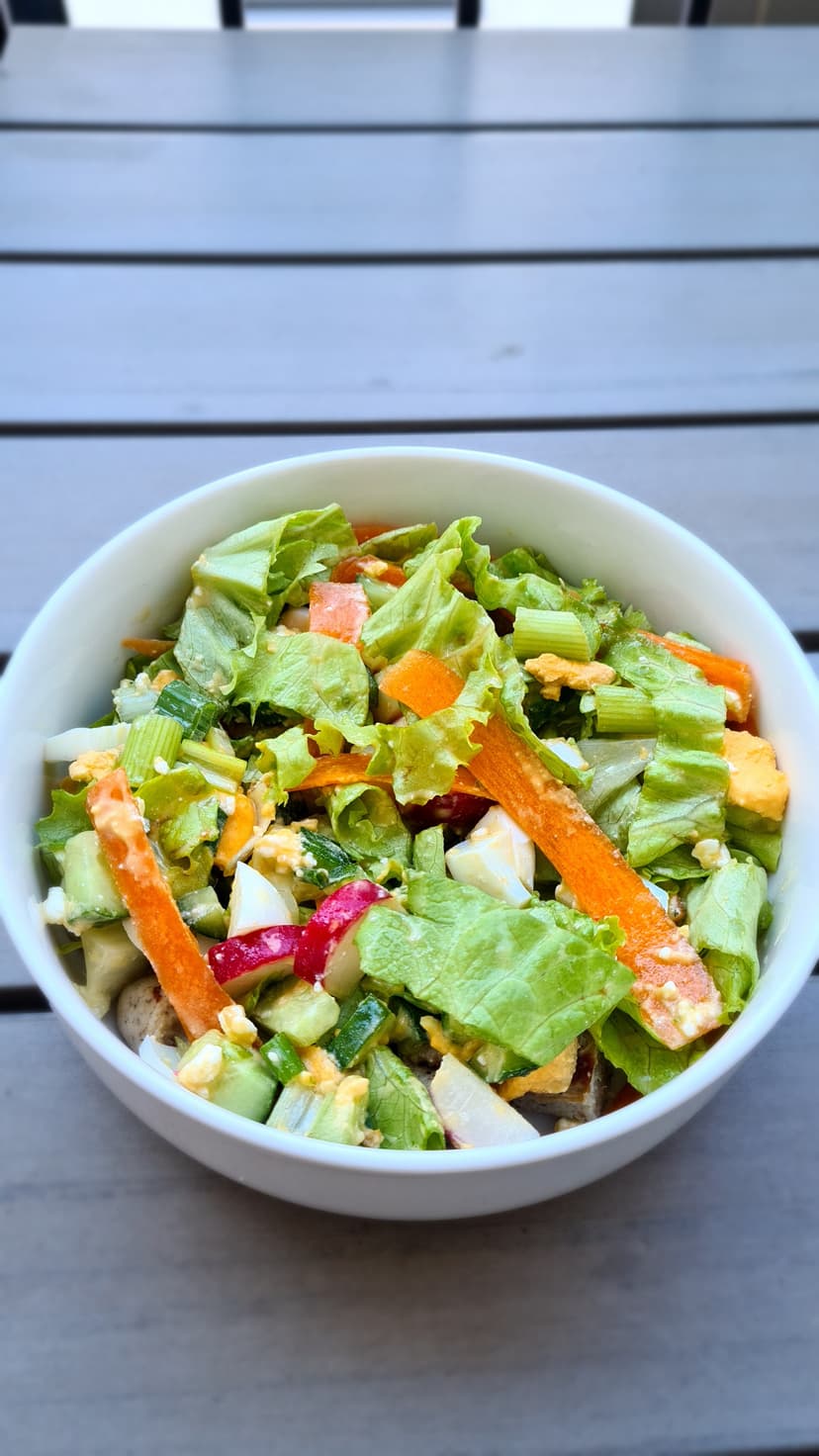 Egg Sausage Salad Rocely Recipe