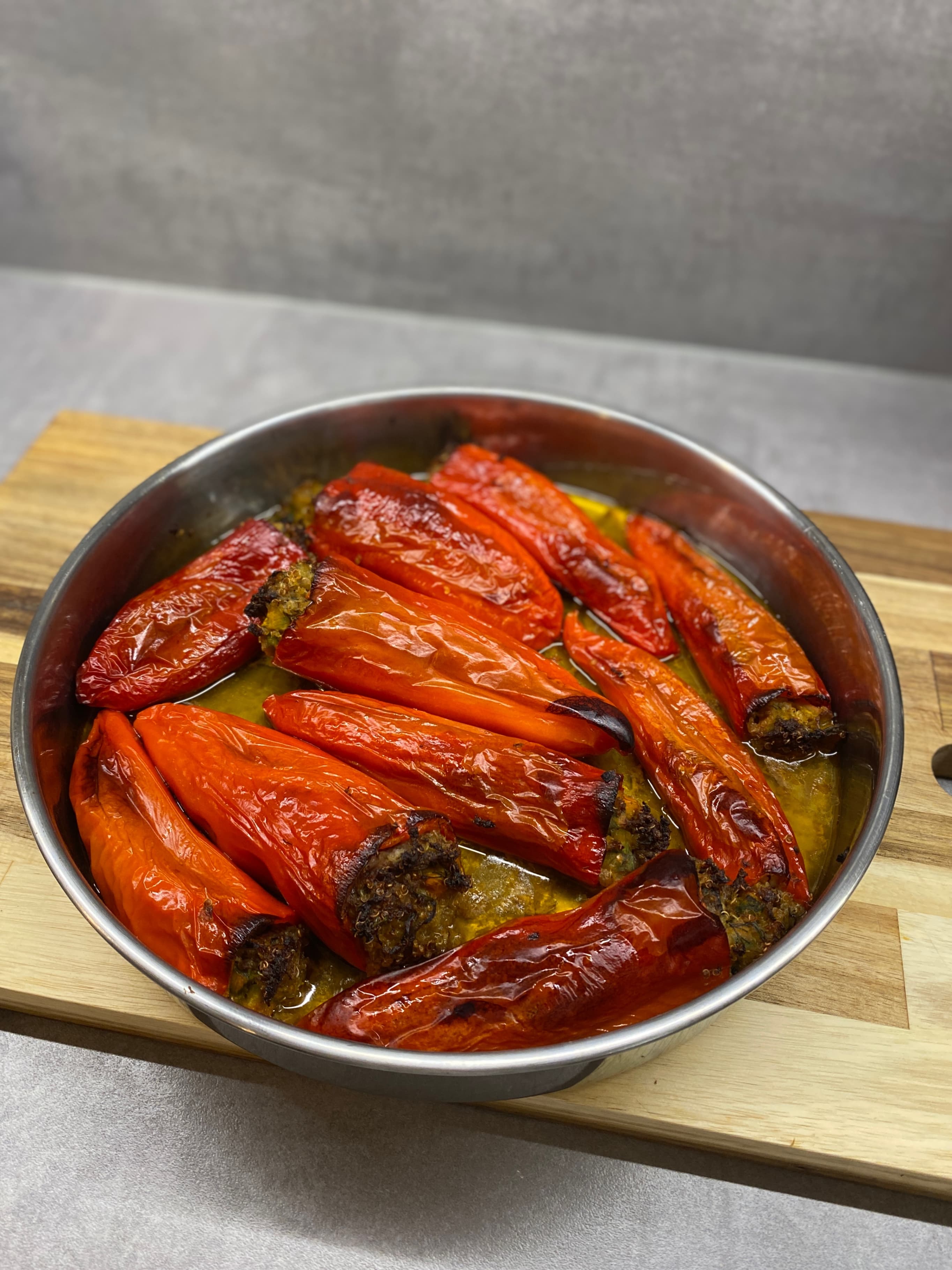 Stuffed Bell Peppers with Quinoa, Minced Meat & Pumpkin Recipe Image