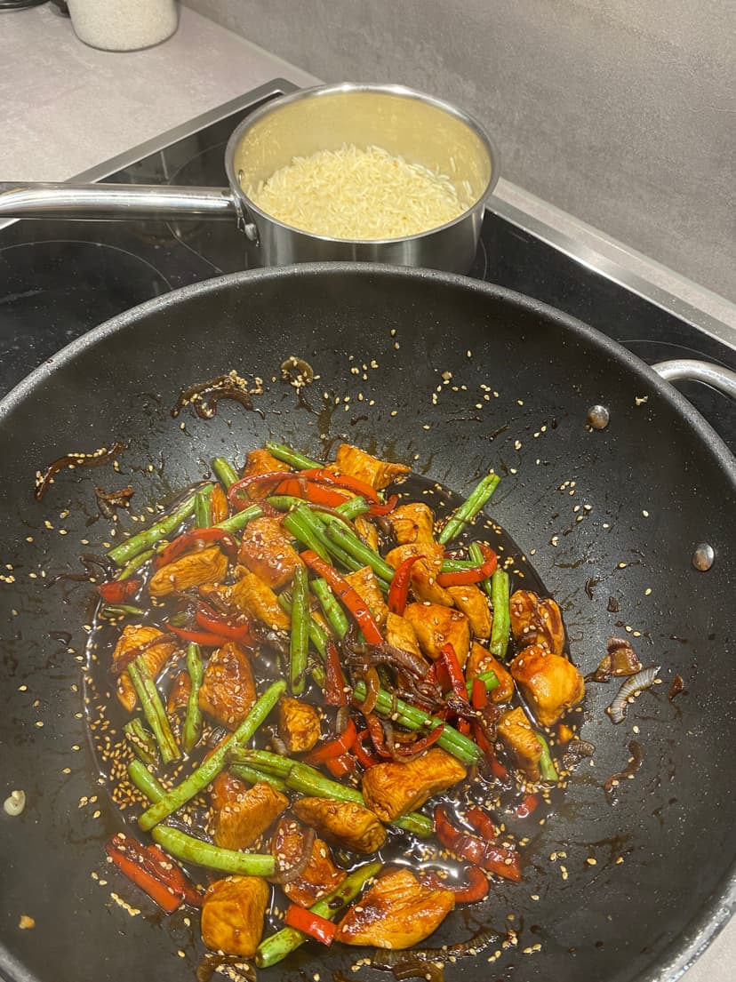 Chicken Stir Fry with Rice Rocely Recipe
