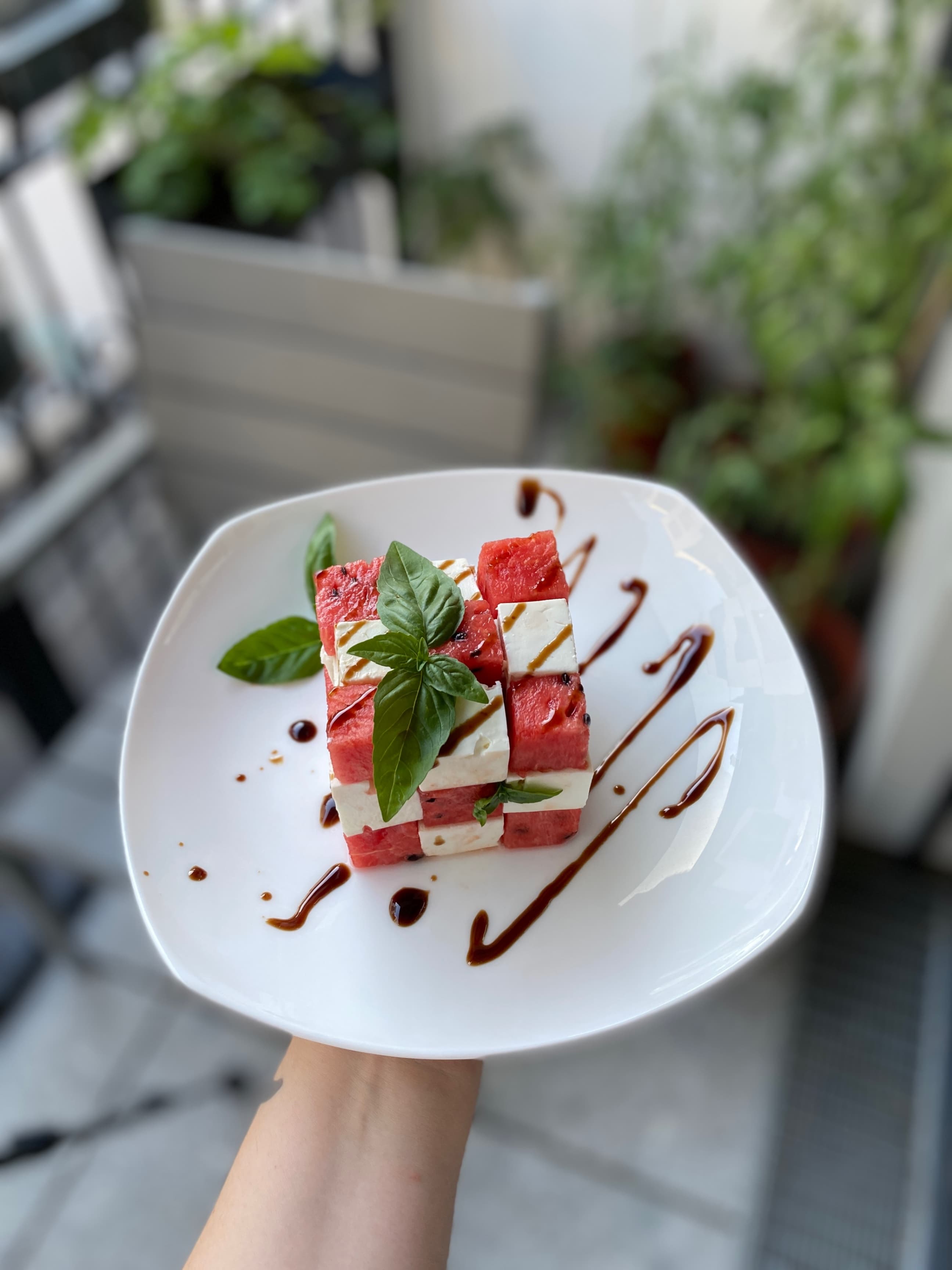 Ensalada de Sandía Fácil en Dos Pasos Recipe Image