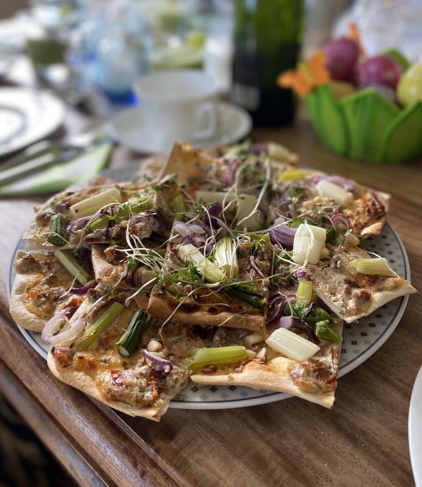 Flammkuchen with Asparagus Rocely Recipe