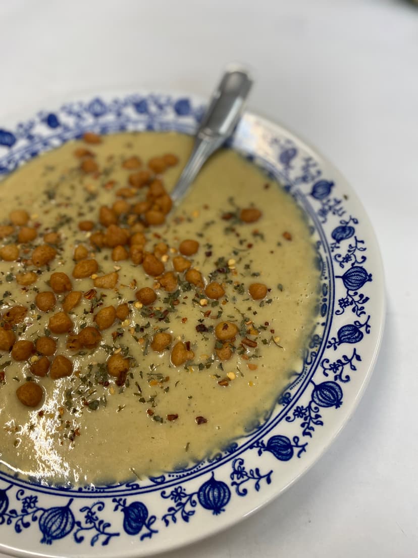 Groentecrèmesoep met Gebakken Kikkererwten Rocely Recept