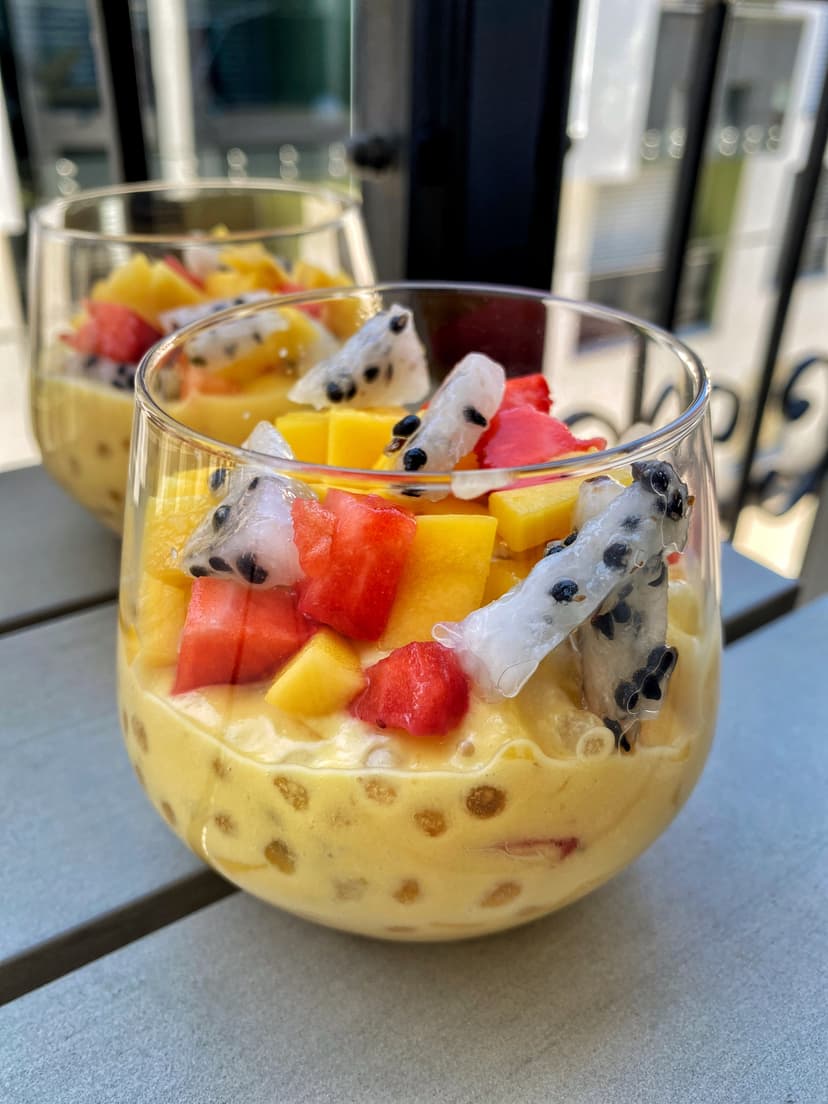 Mango Sago with Fresh Fruits Rocely Recipe
