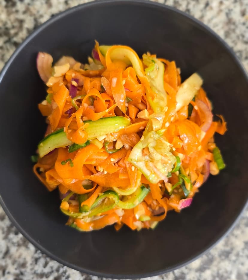 Spicy Carrot Cucumber Salad Rocely Recipe