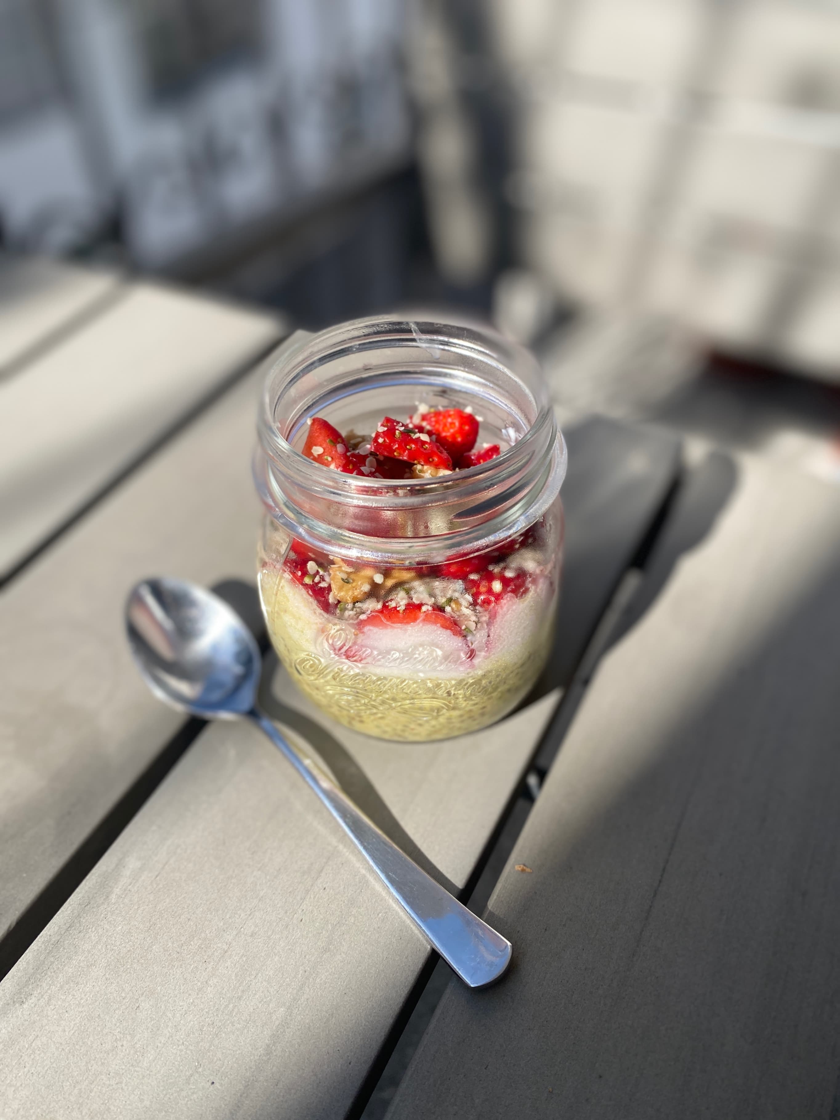 Eiwitrijke Pistache Chia Pudding