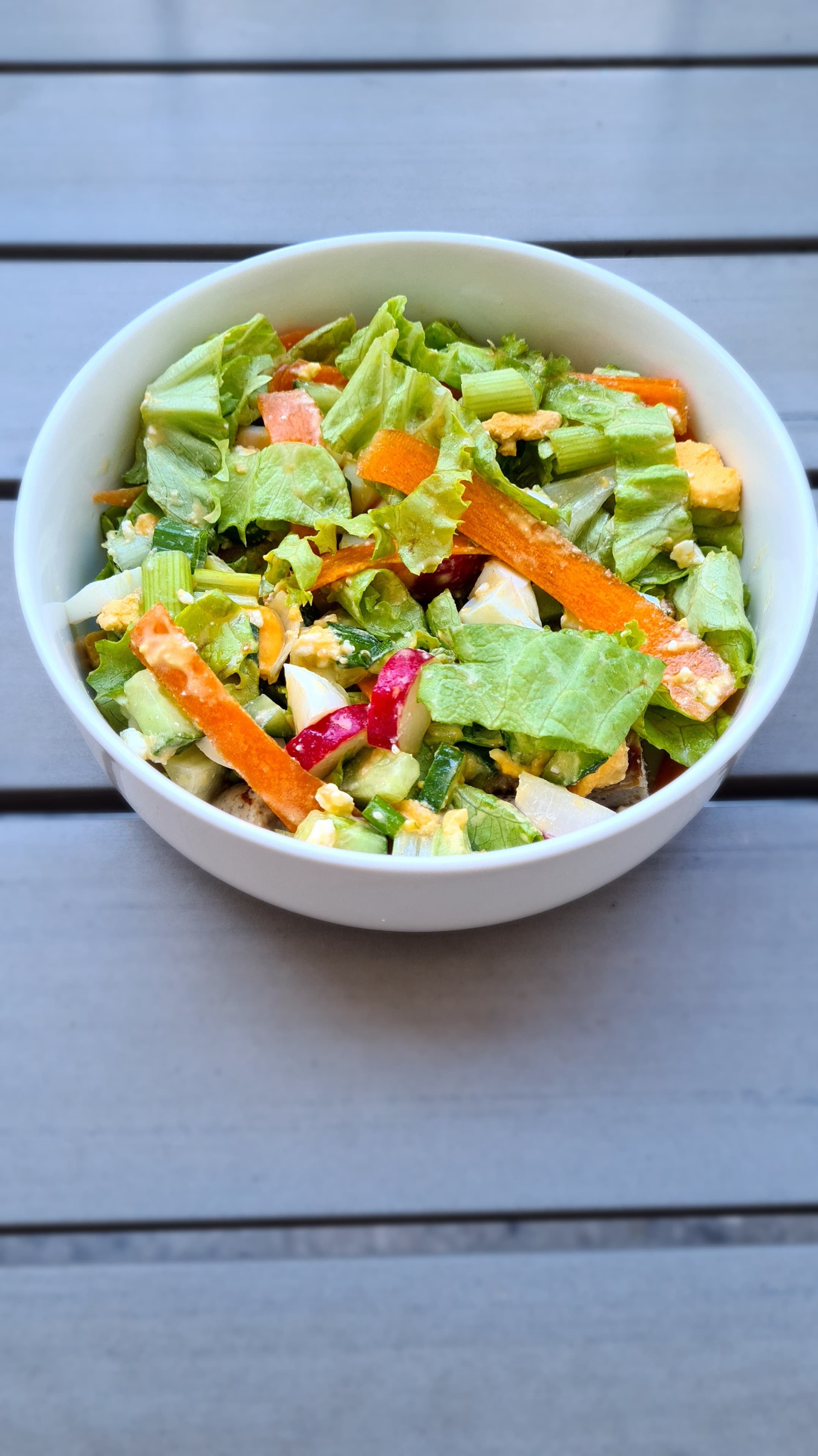 Egg Sausage Salad Recipe Image