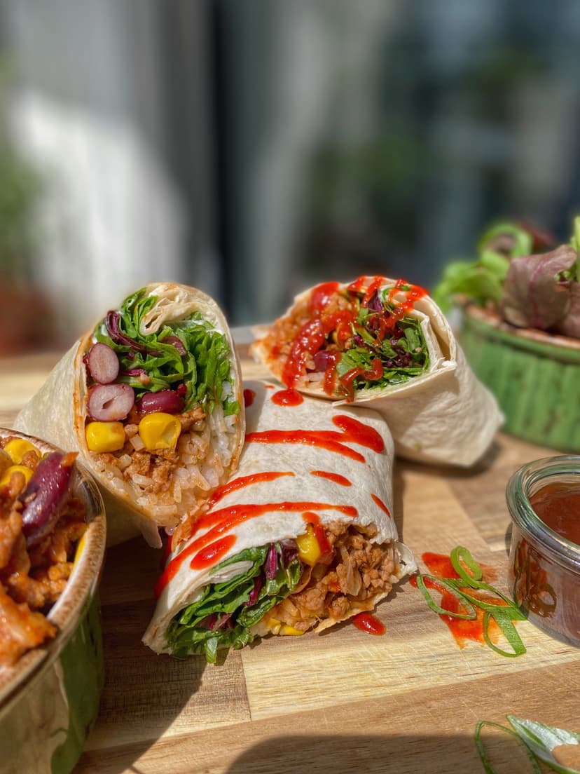 Corn &amp; Bean Burritos with Beef Rocely Recipe