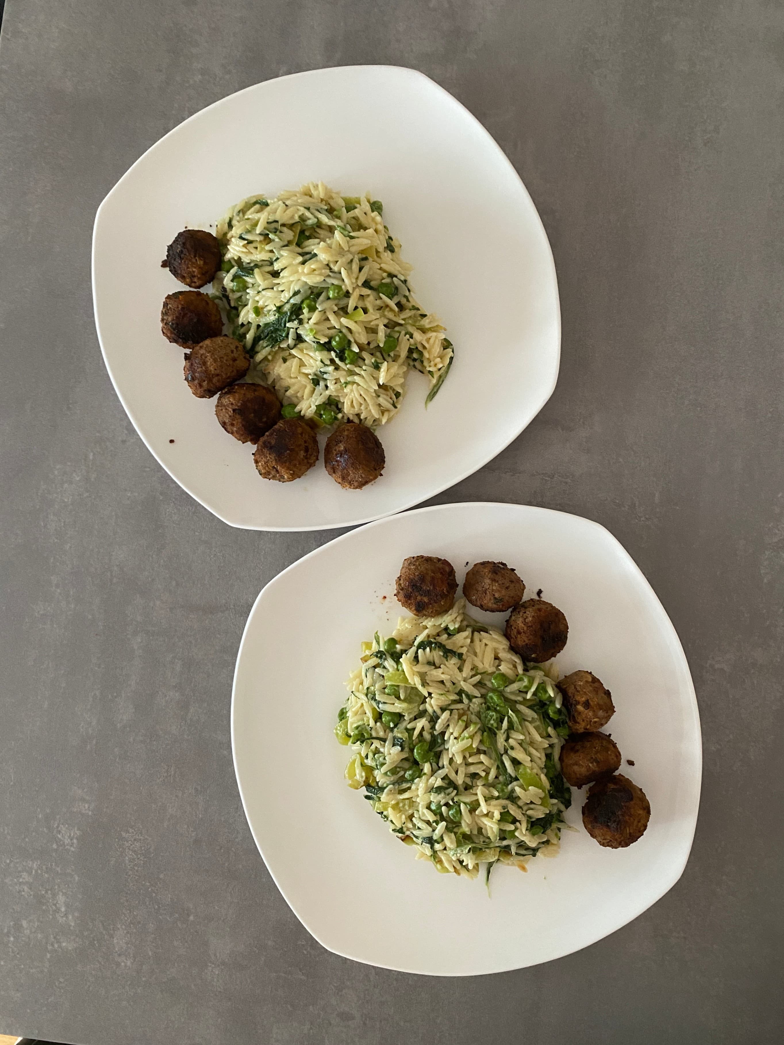 Meatballs with Orzo Pasta Recipe Image