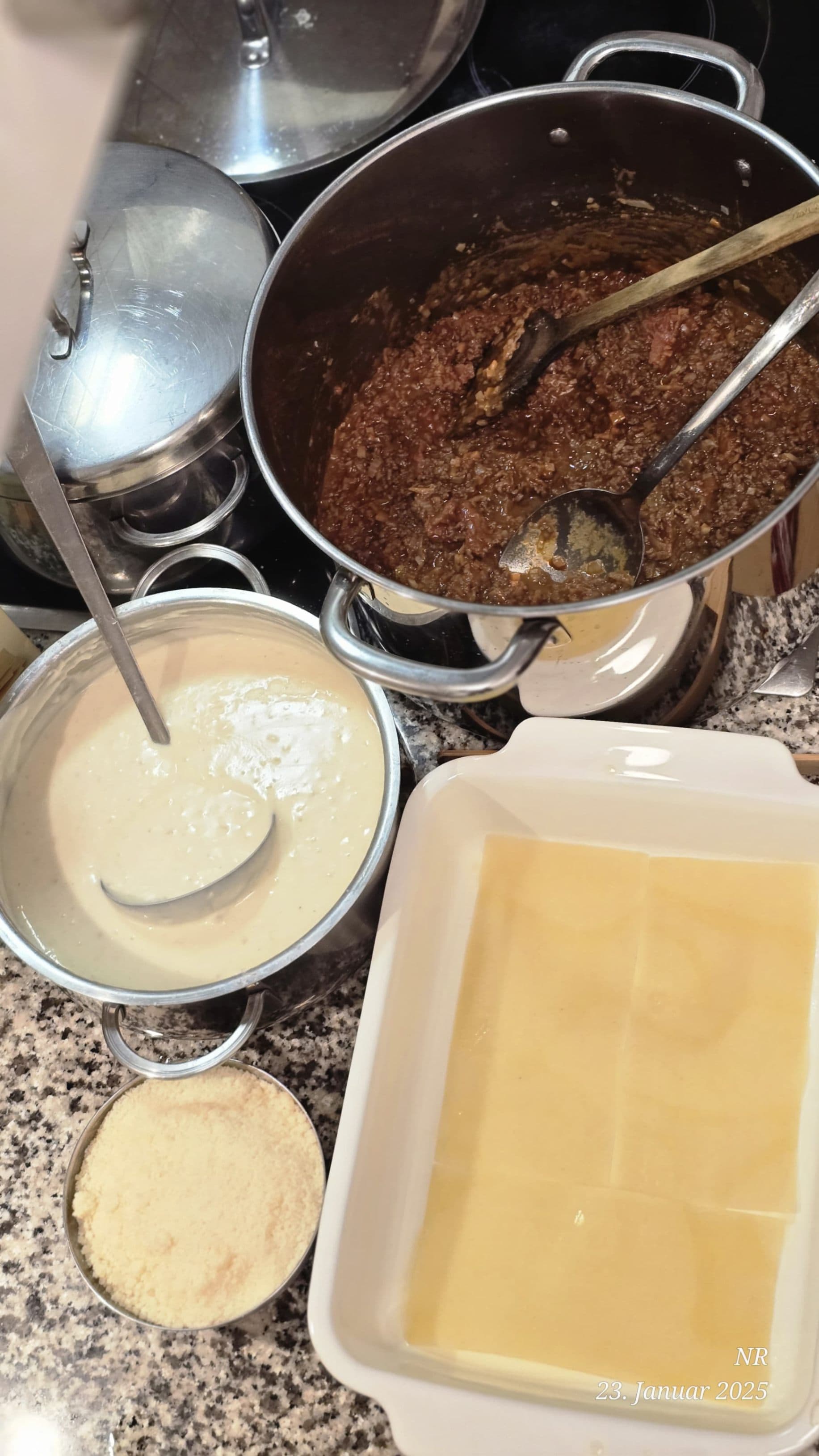 Lasagna with fresh San Marzano Tomatoes Recipe Image